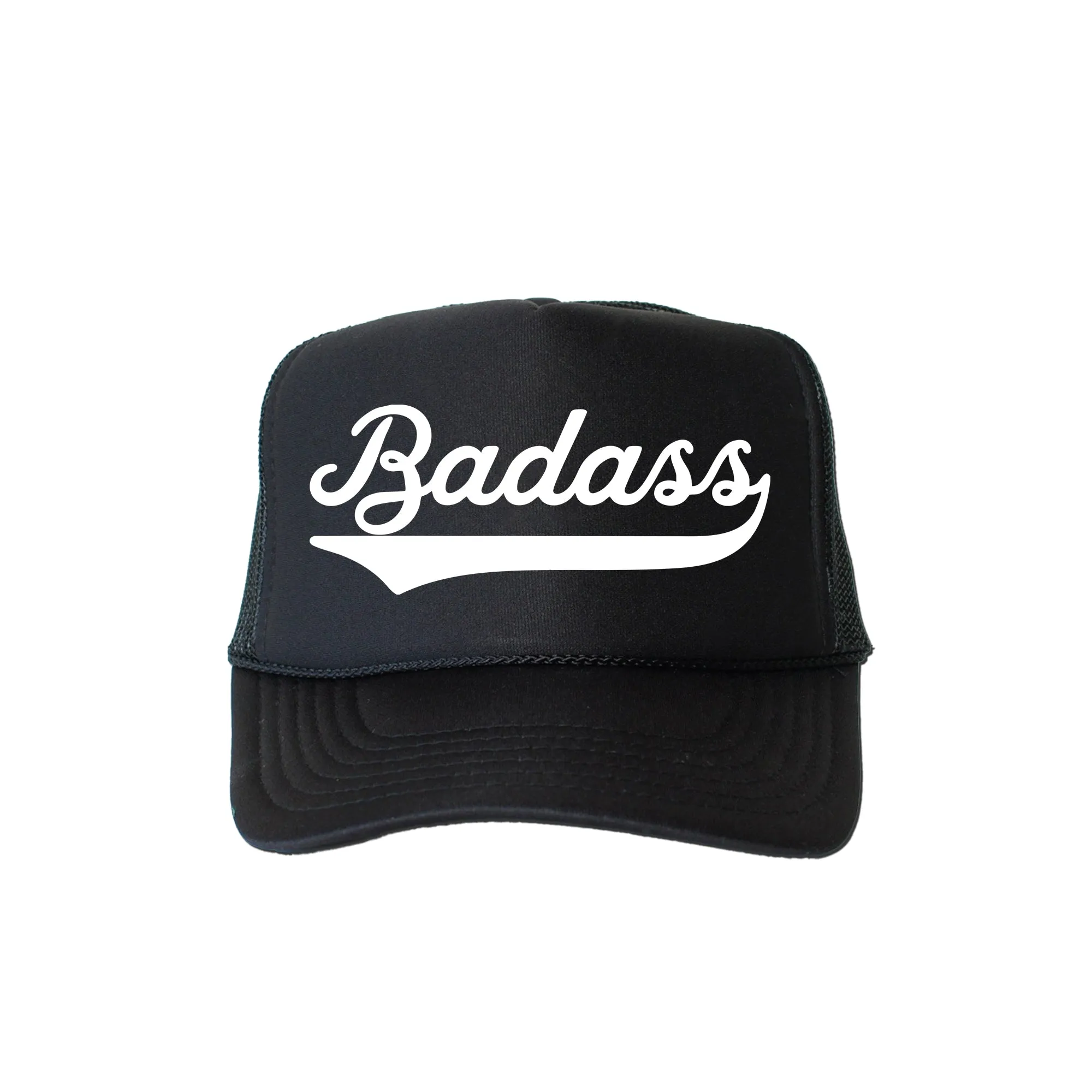 Badass, Sassy, Funny, Black Snapback Trucker Hat sold by Refinery Number One product image thumbnail 4