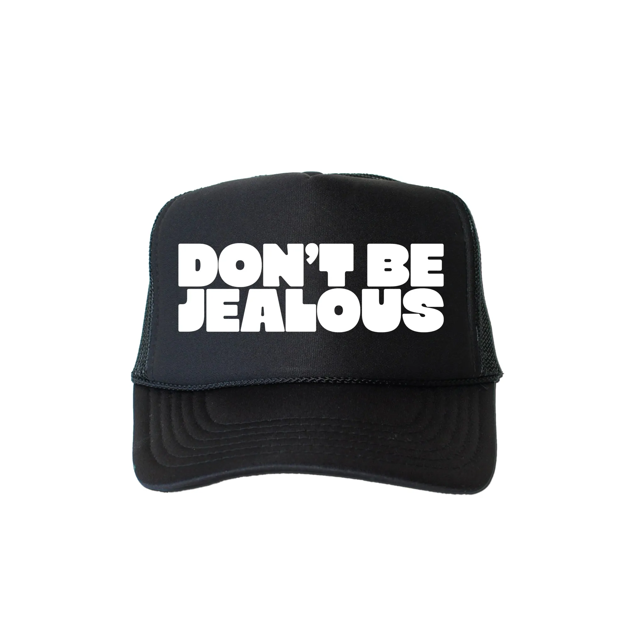 Don't Be Jealous, Sassy, Funny, Black Snapback Trucker Hat sold by Refinery Number One product image thumbnail 4