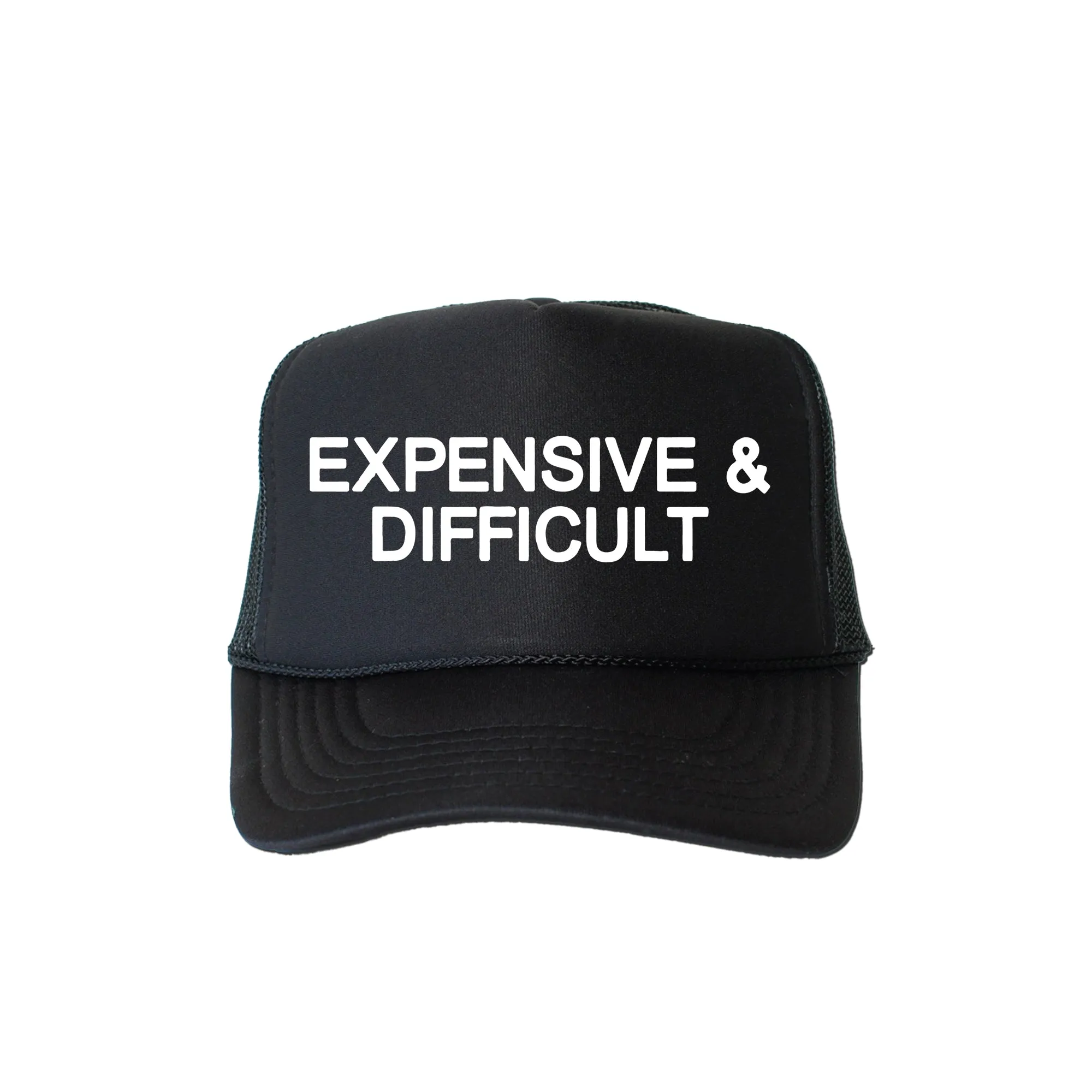 Expensive & Difficult, Sassy, Funny, Black Snapback Trucker Hat sold by Refinery Number One product image thumbnail 4