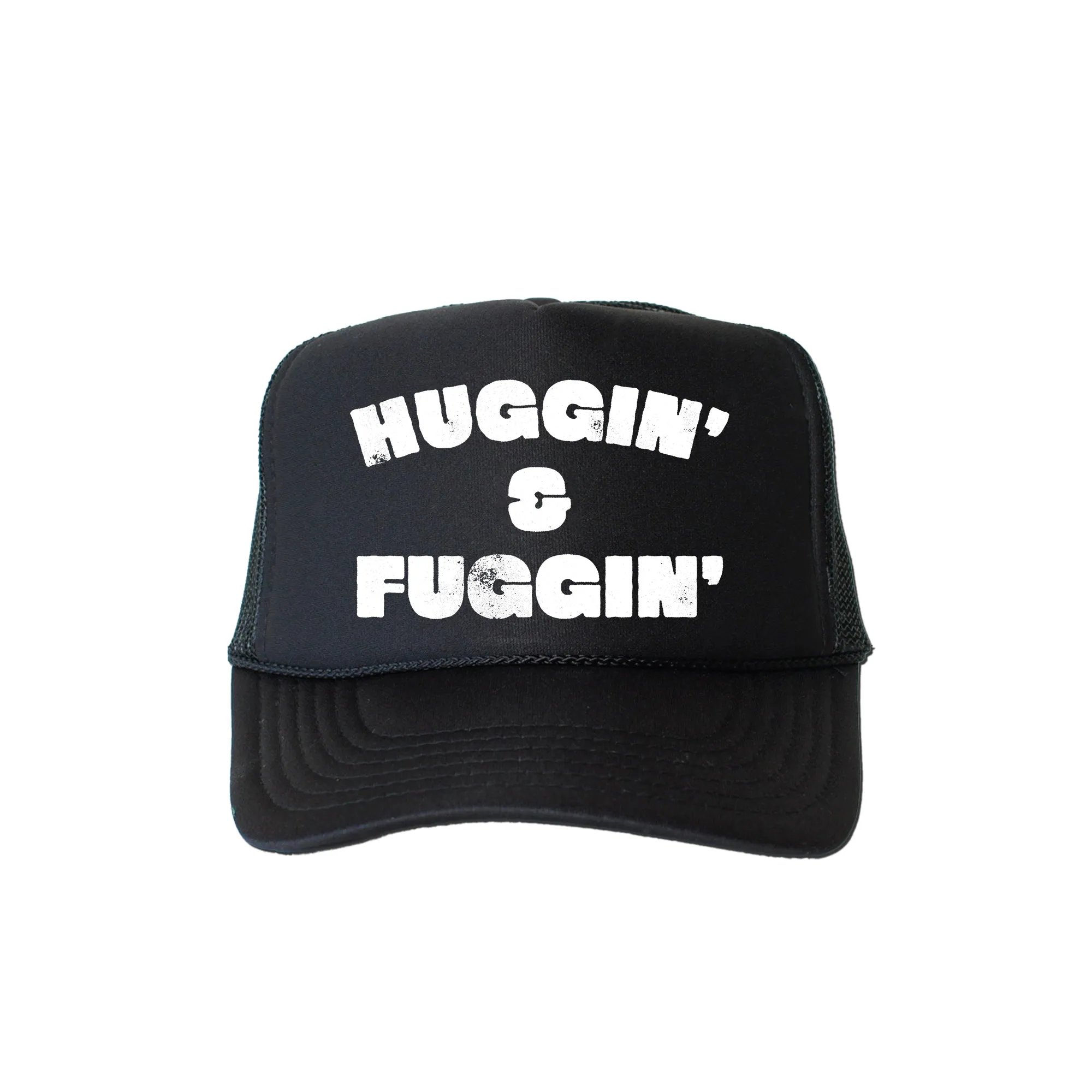 Huggin and Fuggin, Sassy, Funny, Black Snapback Trucker Hat sold by Refinery Number One product image thumbnail 4