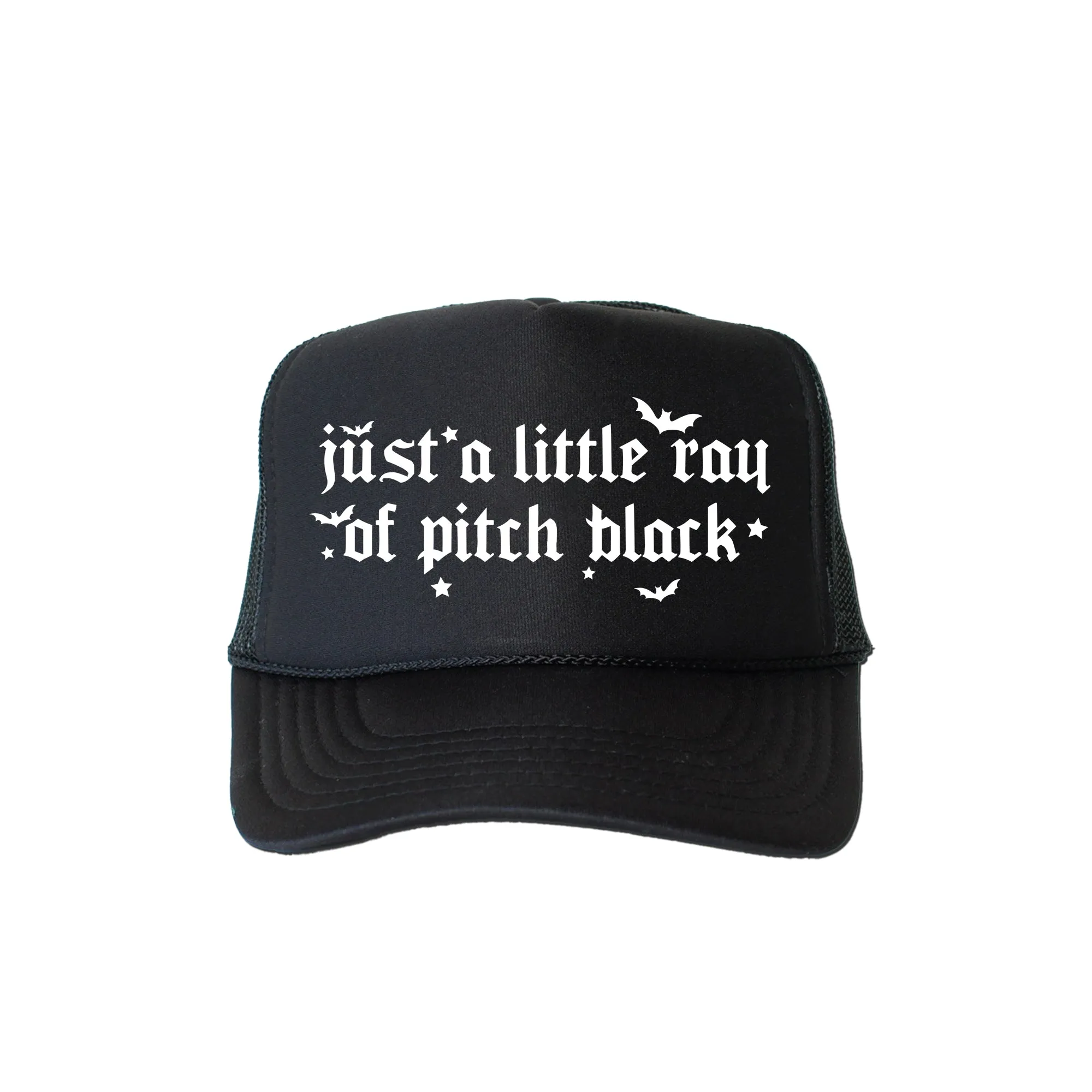 Just A Little Ray Of Pitch Black, Sassy, Funny, Halloween, Black Snapback Trucker Hat sold by Refinery Number One product image thumbnail 4