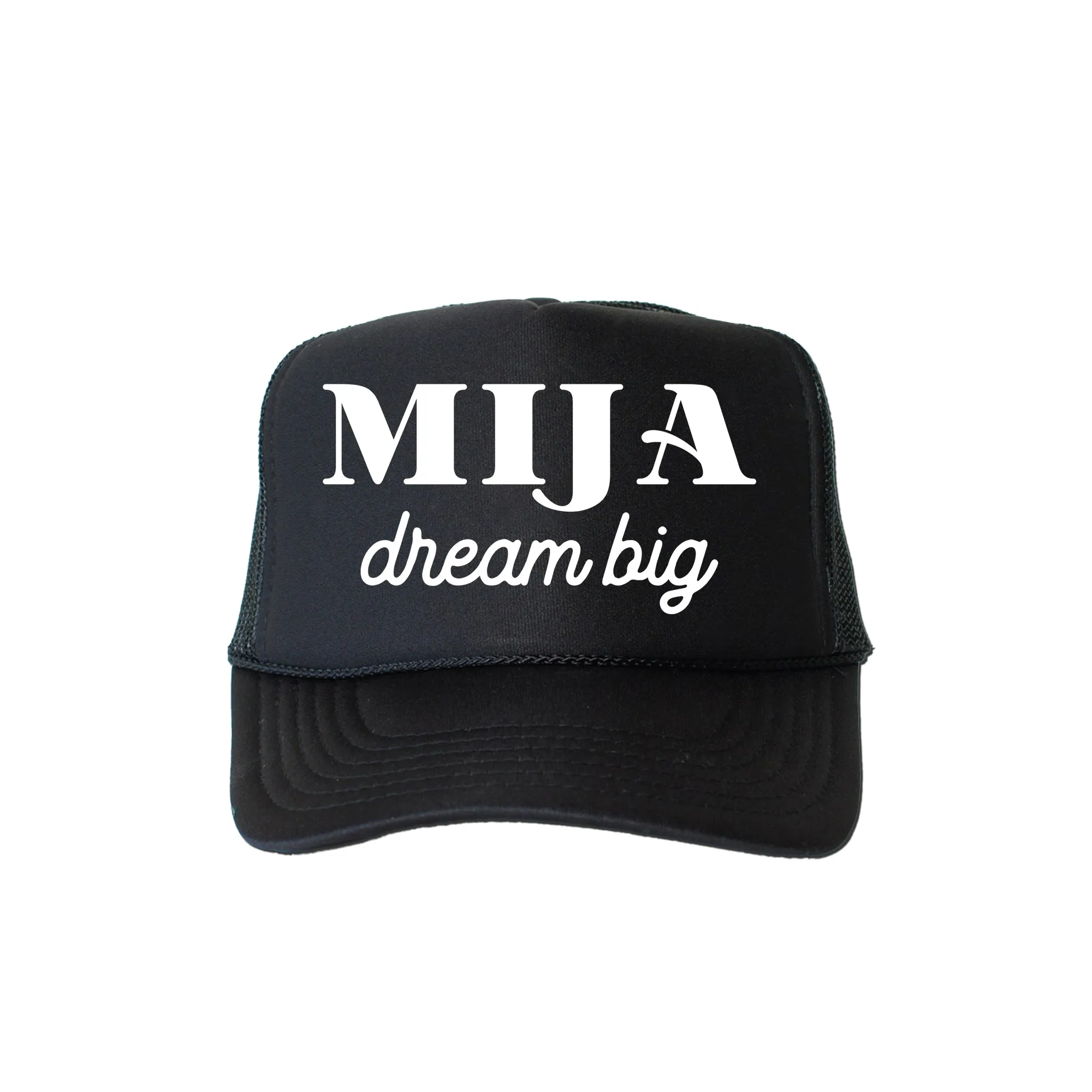 Mija Dream Big, Sassy, Funny, Black Snapback Trucker Hat sold by Refinery Number One product image thumbnail 4
