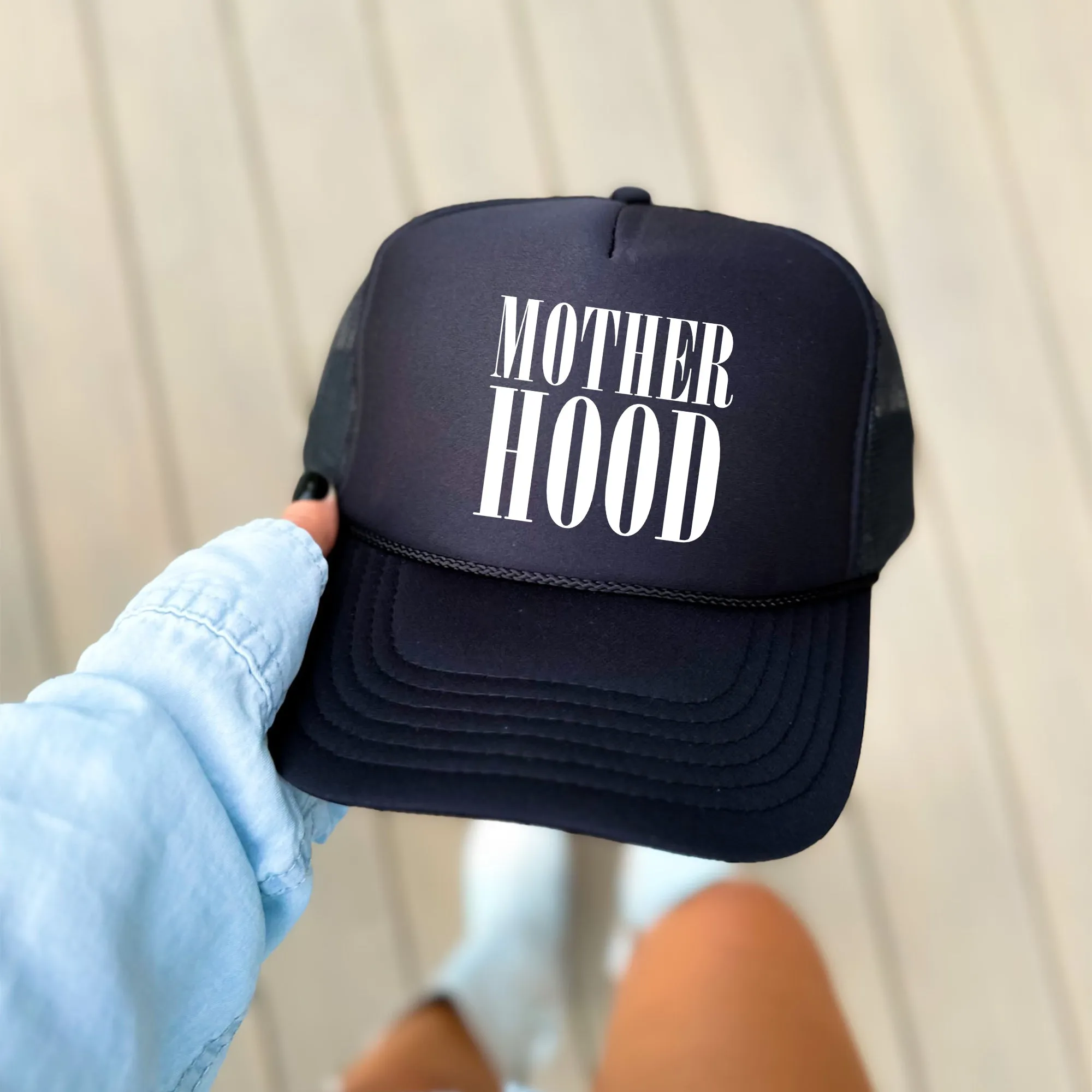 Mother Hood, Sassy, Funny, Black Snapback Trucker Hat sold by Refinery Number One product image thumbnail 2