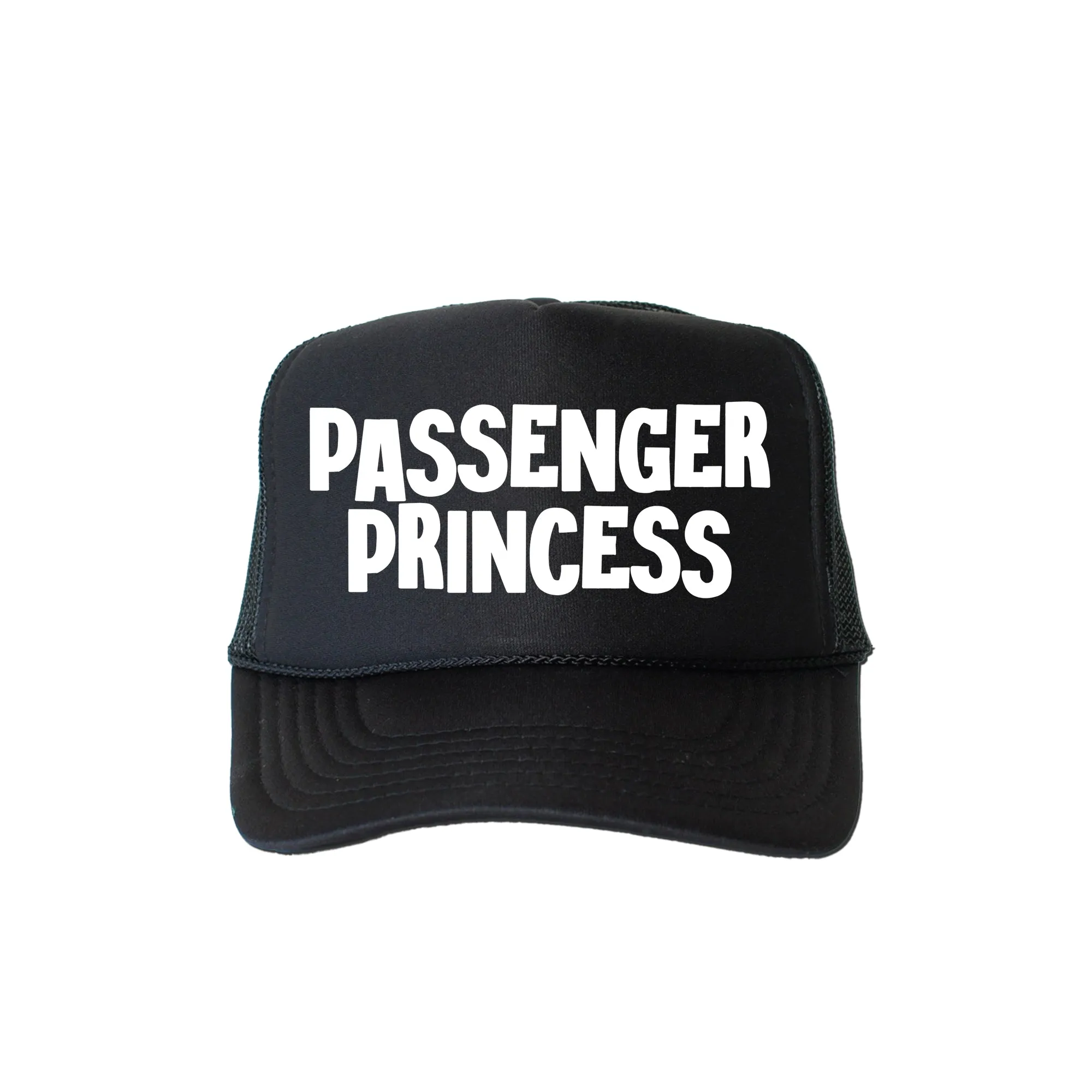 Passenger Princess, Sassy, Funny, Black Snapback Trucker Hat sold by Refinery Number One product image thumbnail 4