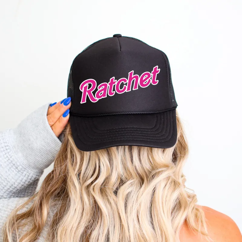 Ratchet, Sassy, Funny, Black Snapback Trucker Hat sold by Refinery Number One