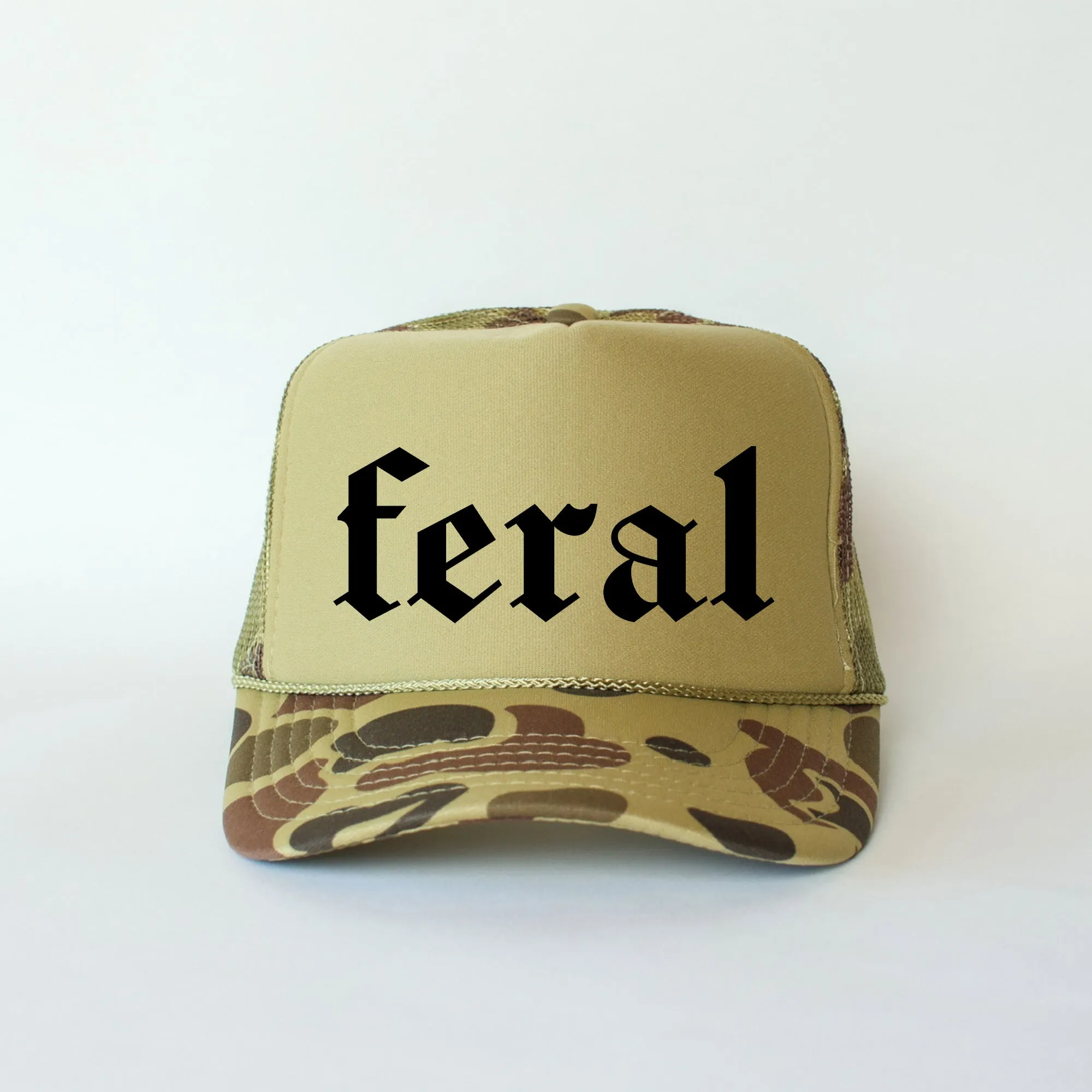 Feral Camo Snapback Trucker Hat sold by Refinery Number One product image thumbnail 2
