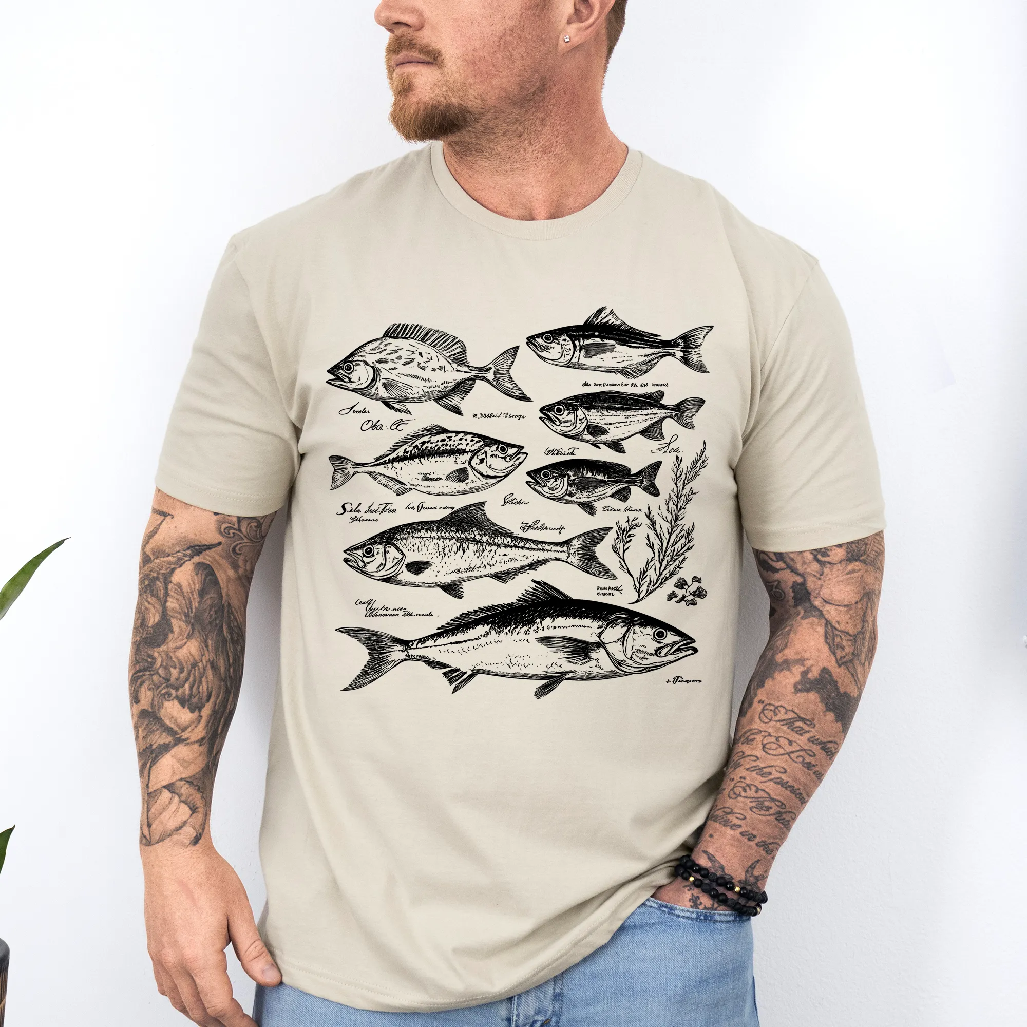Vintage Fish, Retro Print, Classic, Fishing, Soft Style T-Shirt sold by Refinery Number One