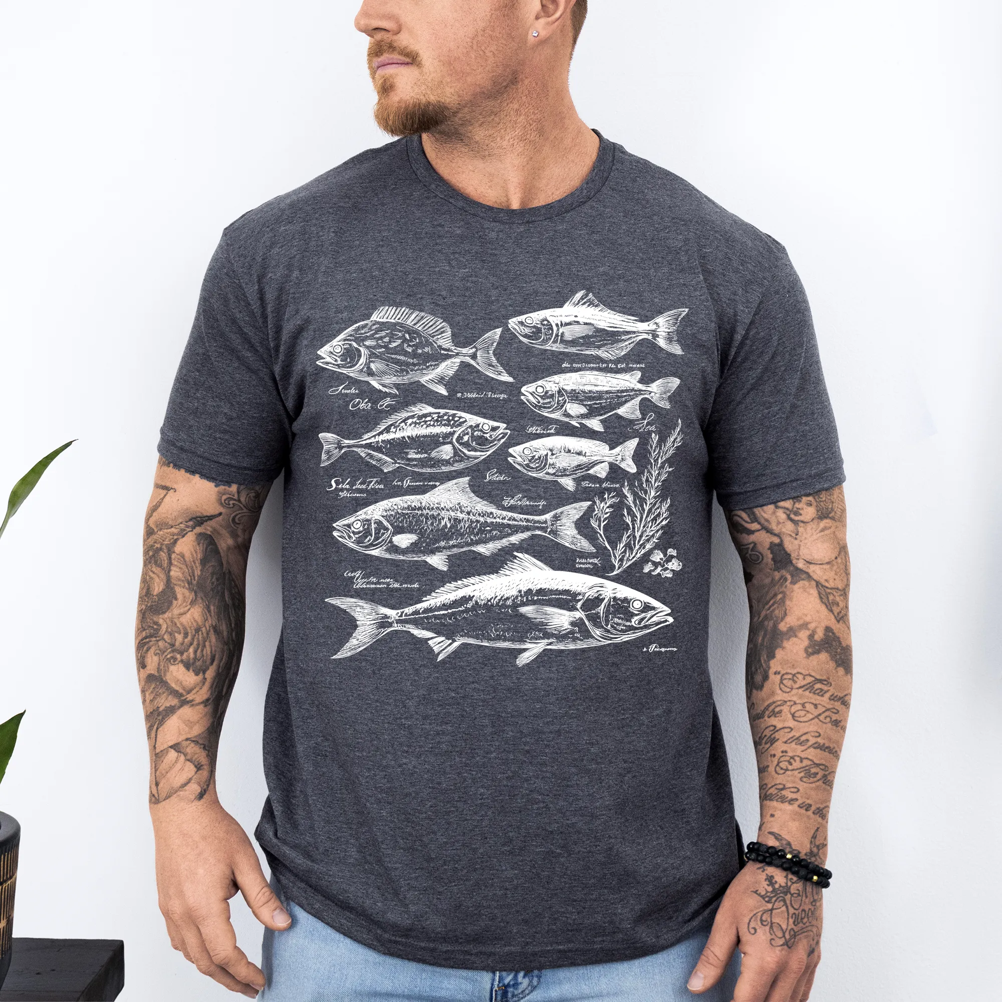 Vintage Fish, Retro Print, Classic, Fishing, Soft Style T-Shirt sold by Refinery Number One product image thumbnail 5