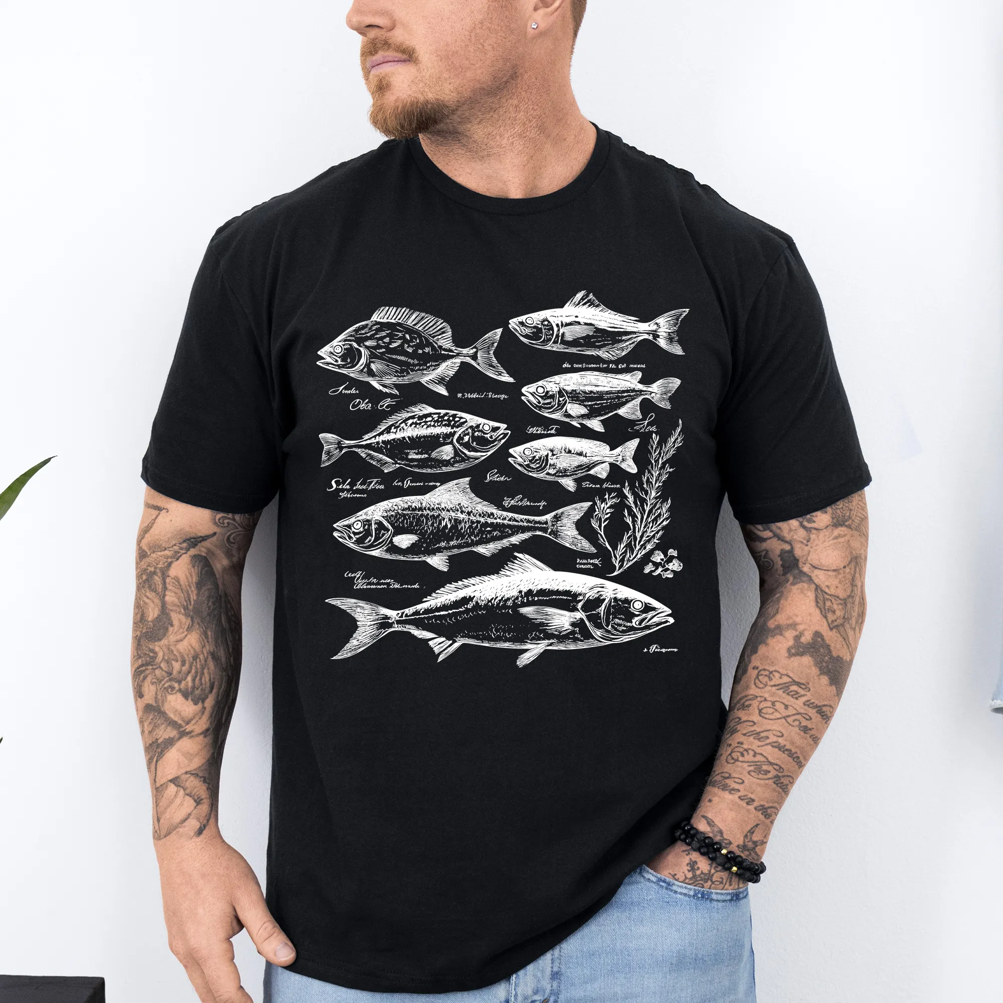Vintage Fish, Retro Print, Classic, Fishing, Soft Style T-Shirt sold by Refinery Number One product image thumbnail 4