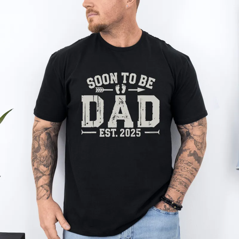 Soon To Be Dad, Father's Day, Husband, Guy Gift, Fiance, Brother, Soft Style T-Shirt sold by Refinery Number One