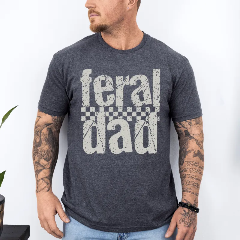 Feral Dad, Funny, Father's Day, Husband, Brother, Guy Gift, Soft Style T-Shirt sold by Refinery Number One