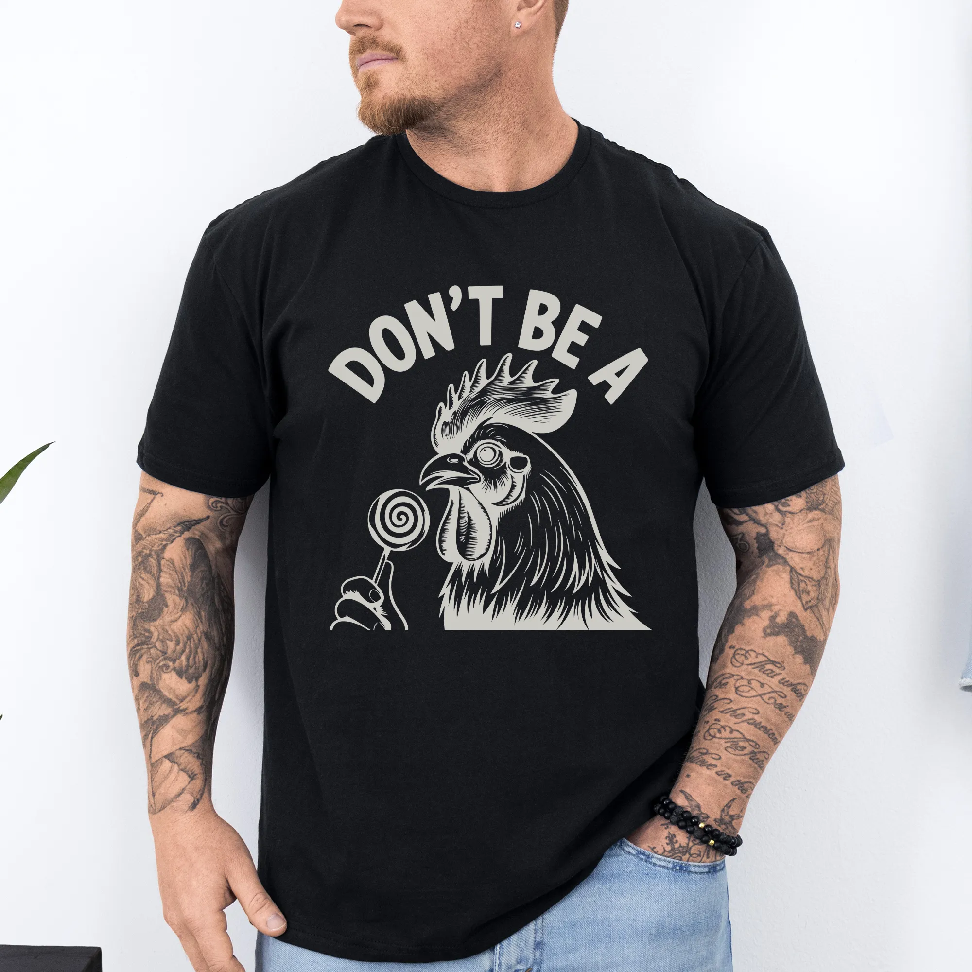 Don't Be A Cock Sucker, Chicken, Funny, Dirty, Dad, Father's Day, Boyfriend, Husband, Brother, Guy Gift, Soft Style T-Shirt sold by Refinery Number One product image thumbnail 4