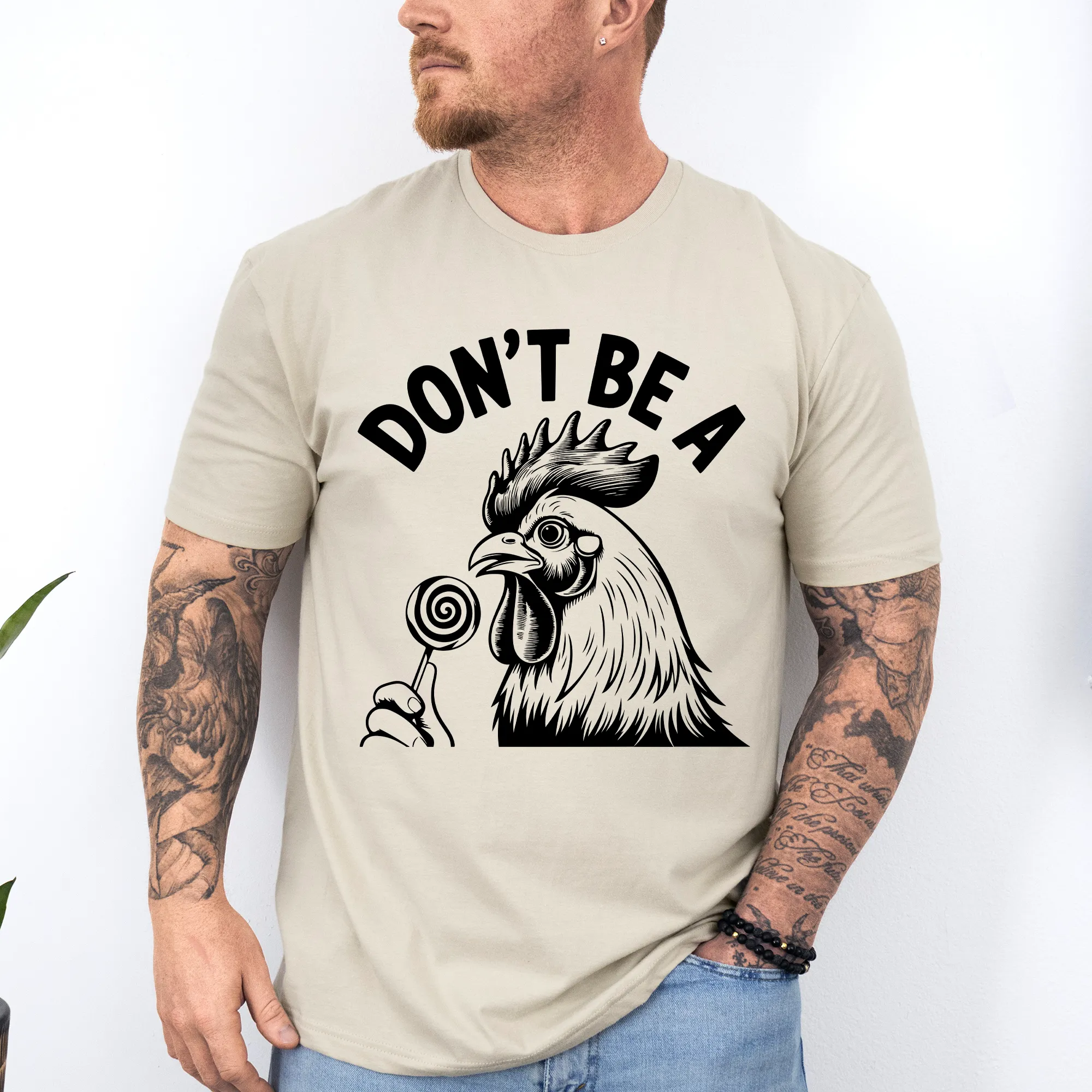 Don't Be A Cock Sucker, Chicken, Funny, Dirty, Dad, Father's Day, Boyfriend, Husband, Brother, Guy Gift, Soft Style T-Shirt sold by Refinery Number One product image thumbnail 3