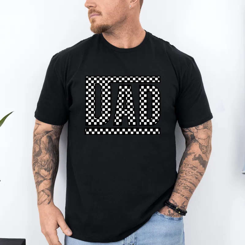 Dad, Retro Checkered, Father's Day, Boyfriend, Husband, Brother, Guy Gift, Soft Style T-Shirt sold by Refinery Number One