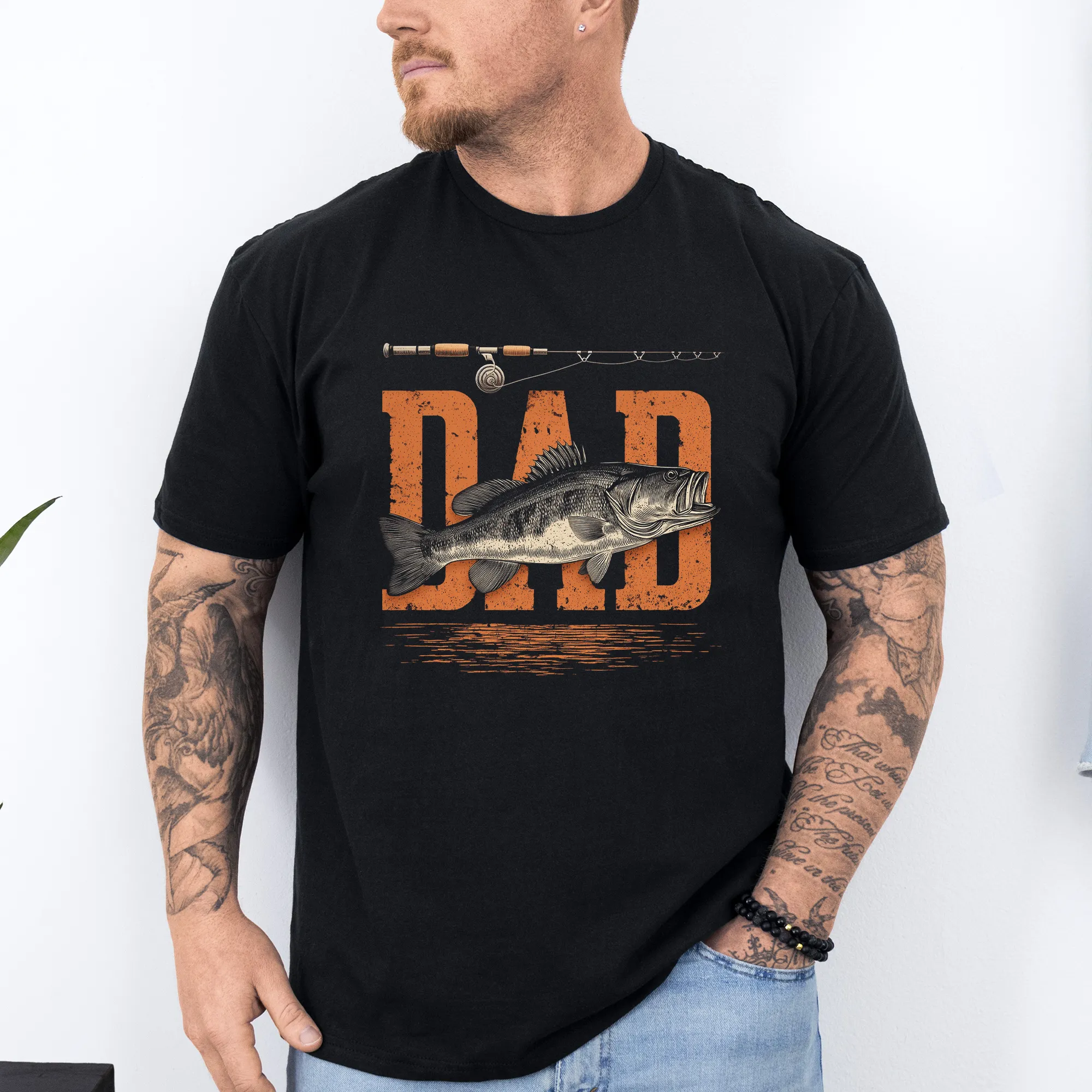 Dad, Fishing, Father's Day, Boyfriend, Husband, Brother, Guy Gift, Soft Style T-Shirt sold by Refinery Number One product image thumbnail 4