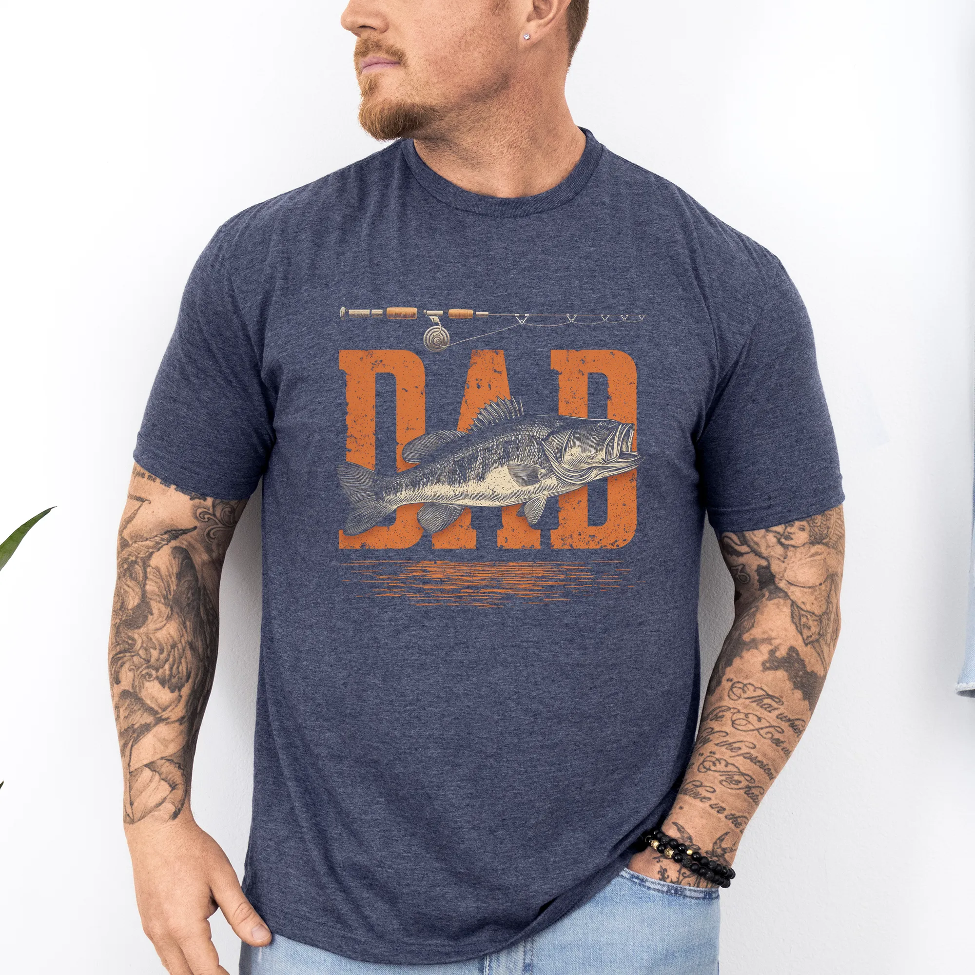Dad, Fishing, Father's Day, Boyfriend, Husband, Brother, Guy Gift, Soft Style T-Shirt sold by Refinery Number One product image thumbnail 5