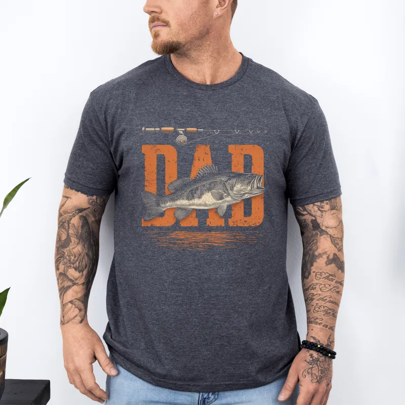 Dad, Fishing, Father's Day, Boyfriend, Husband, Brother, Guy Gift, Soft Style T-Shirt sold by Refinery Number One