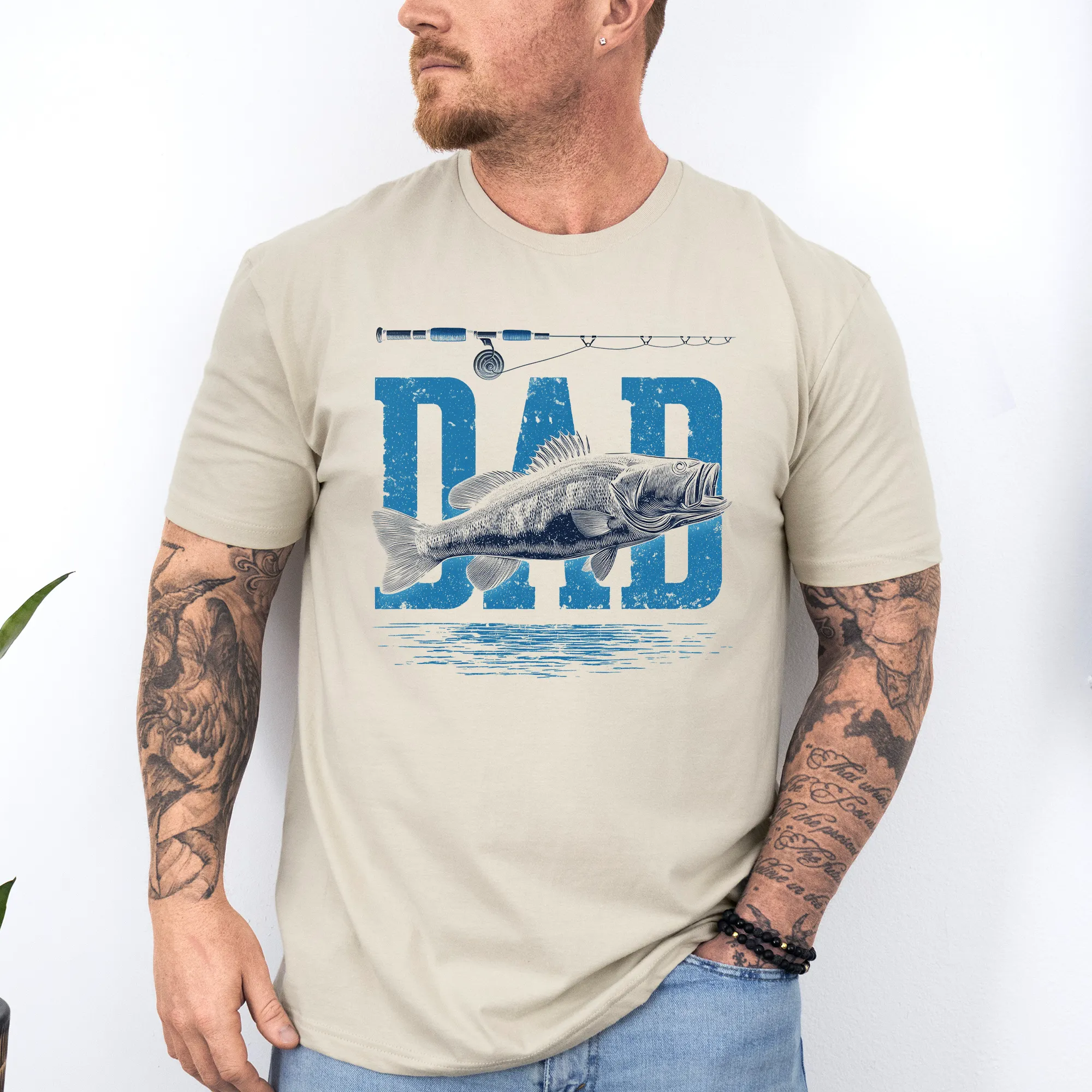Dad, Fishing, Father's Day, Boyfriend, Husband, Brother, Guy Gift, Soft Style T-Shirt sold by Refinery Number One product image thumbnail 2