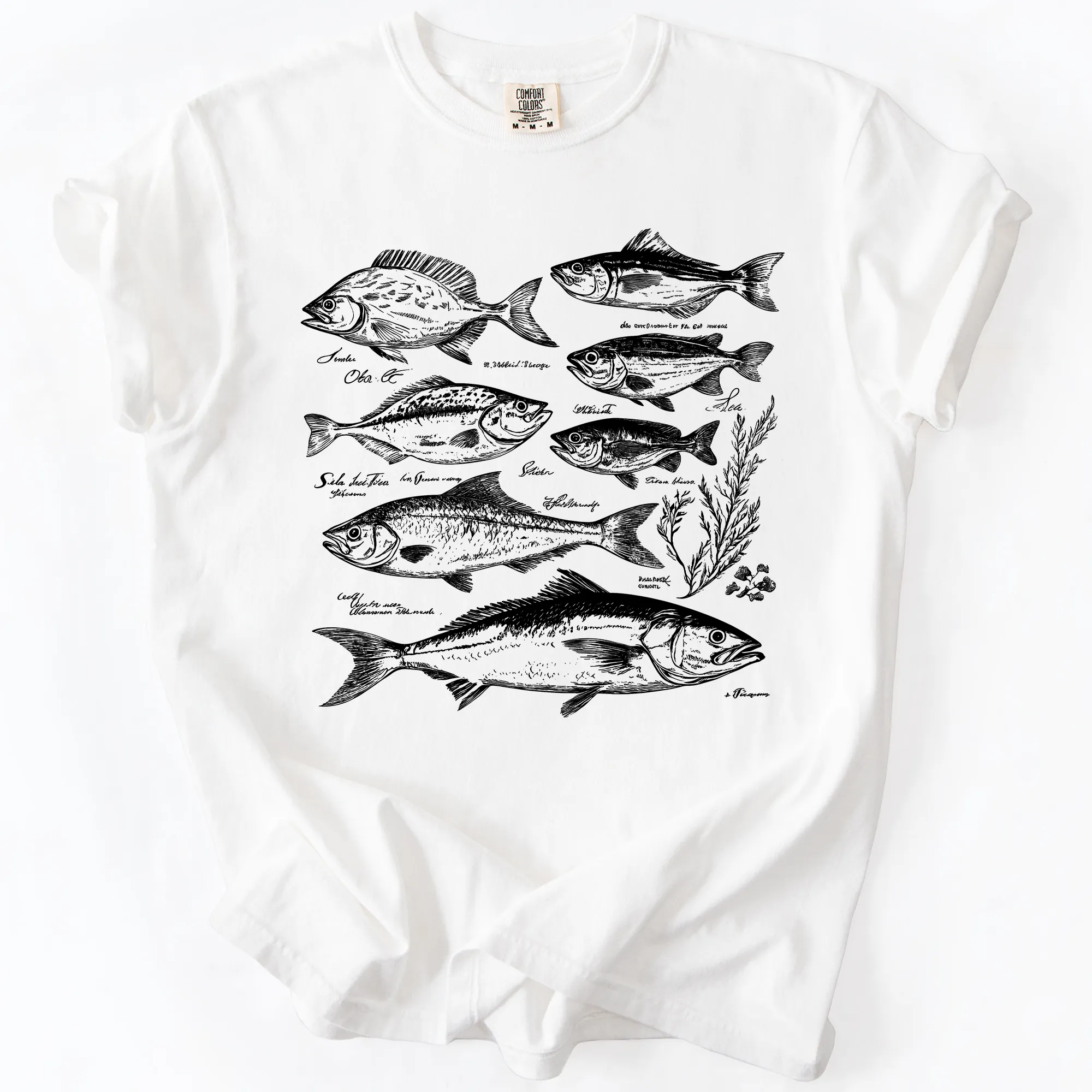 Vintage Fish, Retro Print, Classic, Fishing, Comfort Colors T-Shirt sold by Refinery Number One product image thumbnail 2