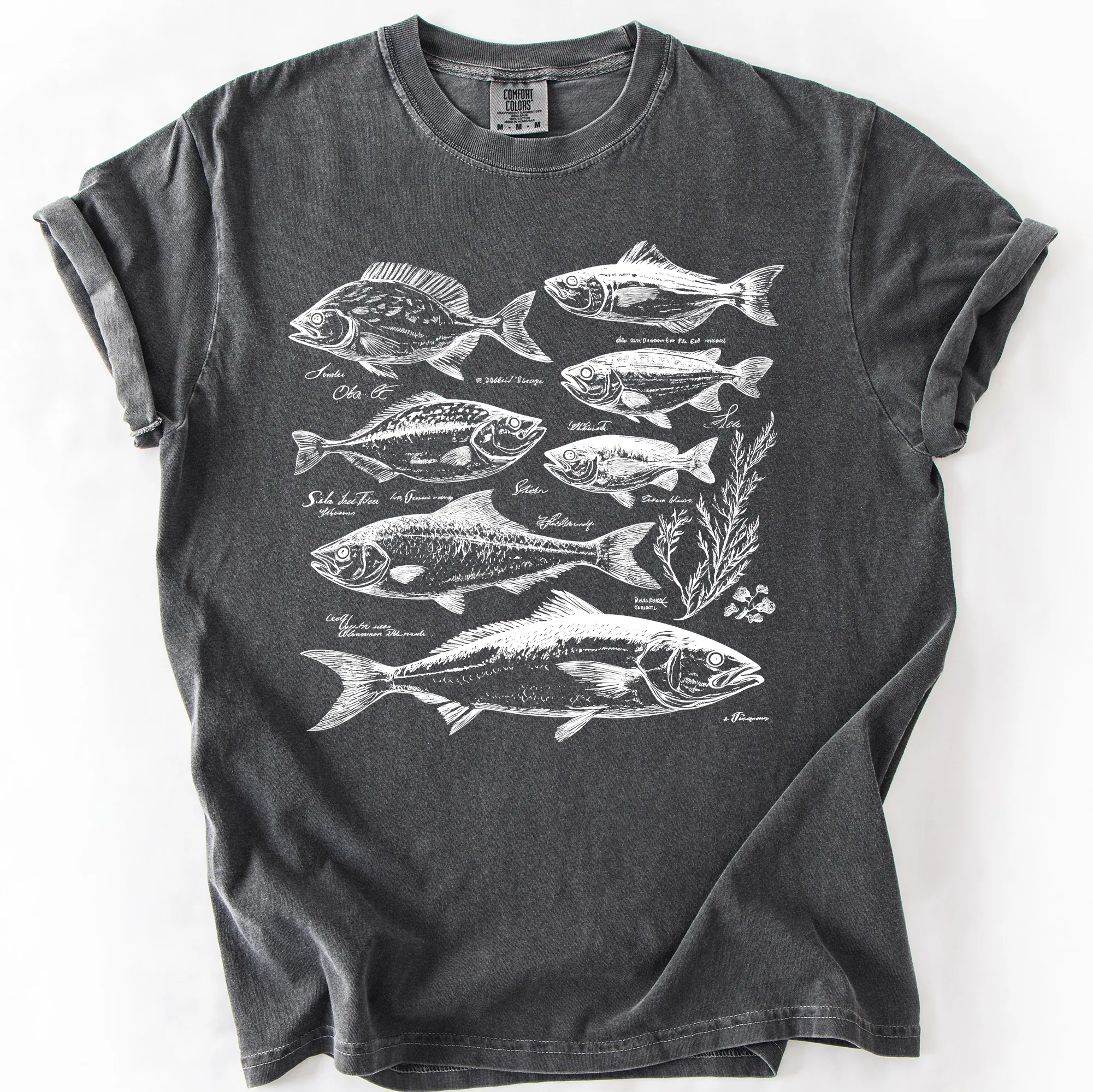 Vintage Fish, Retro Print, Classic, Fishing, Comfort Colors T-Shirt sold by Refinery Number One product image thumbnail 5