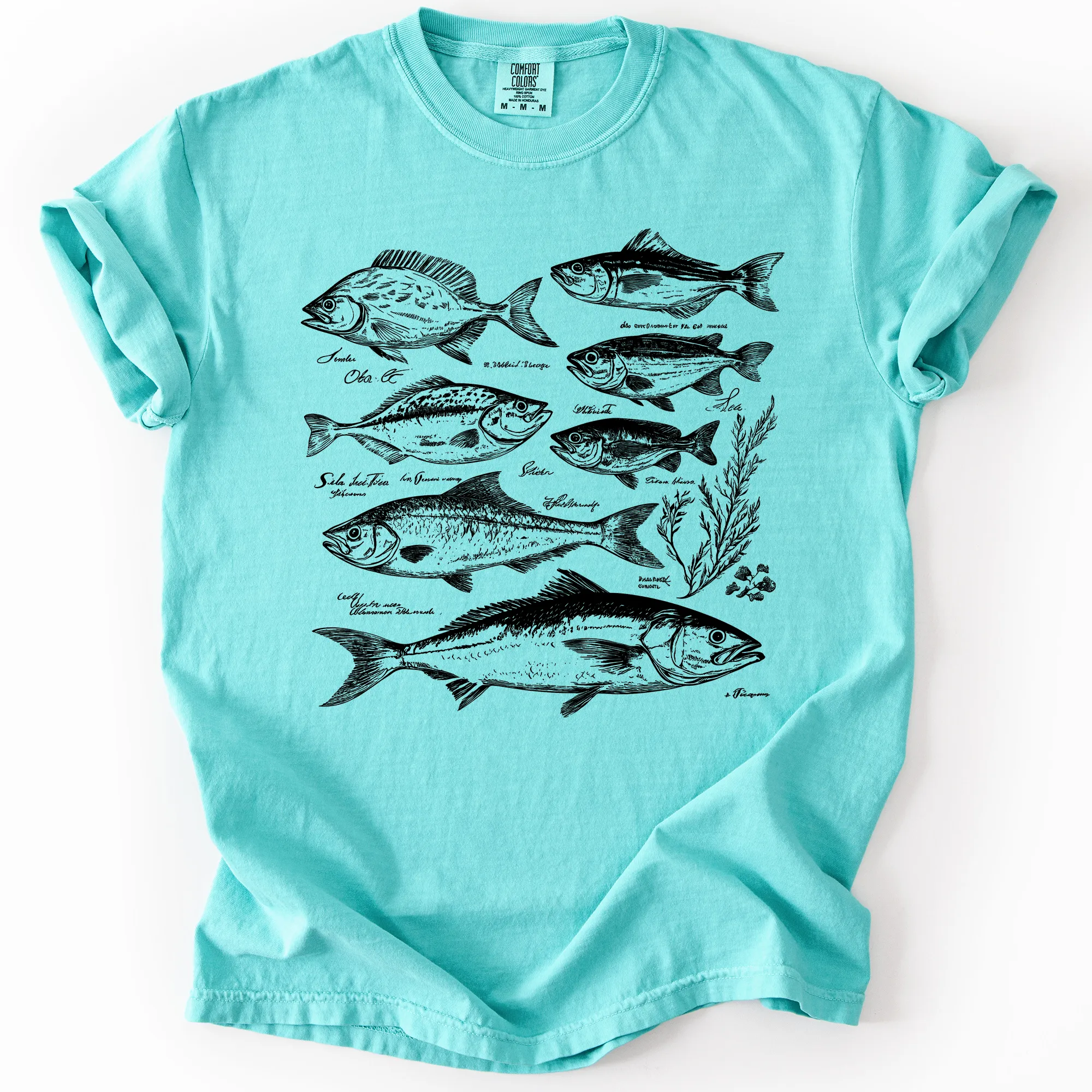 Vintage Fish, Retro Print, Classic, Fishing, Comfort Colors T-Shirt sold by Refinery Number One product image thumbnail 4