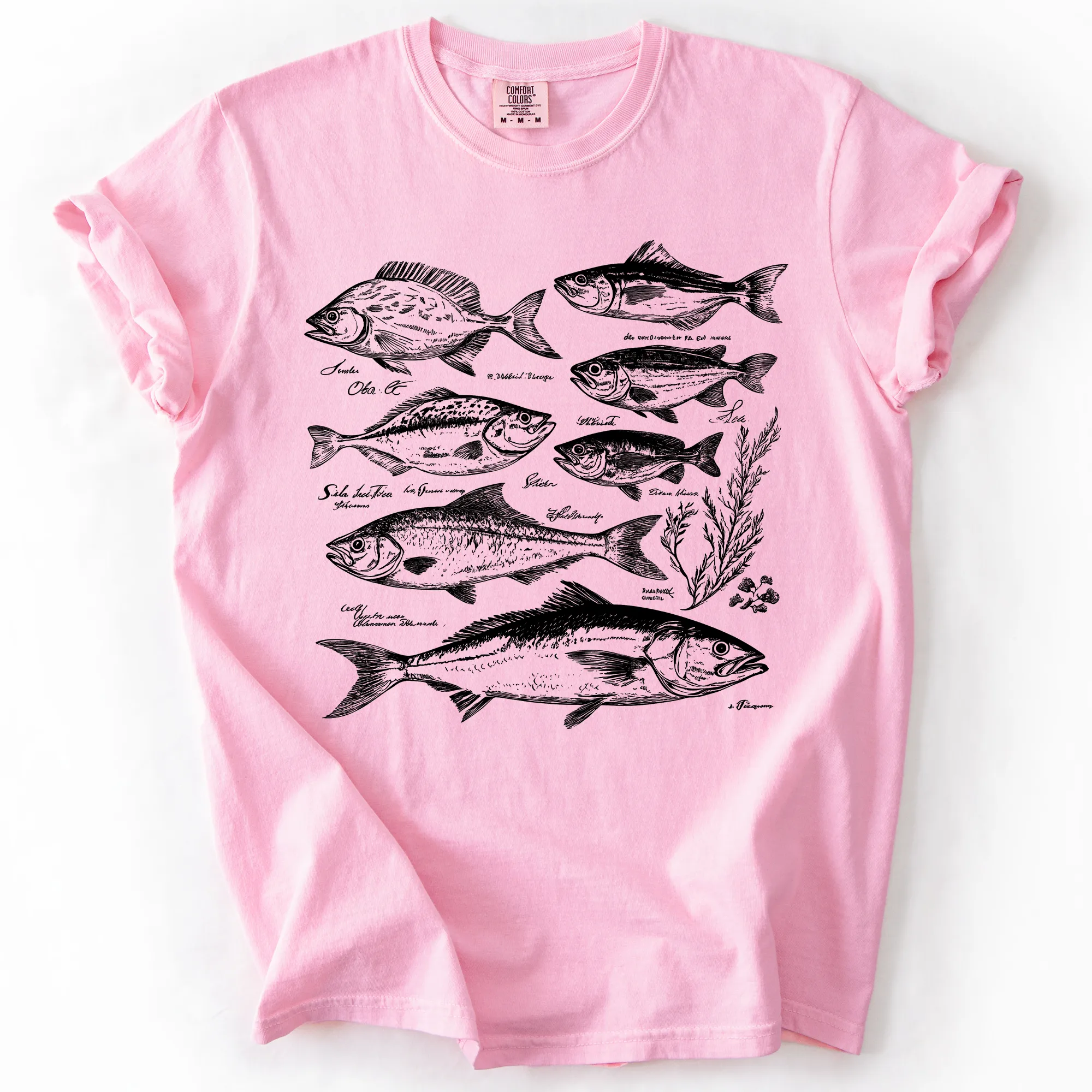 Vintage Fish, Retro Print, Classic, Fishing, Comfort Colors T-Shirt sold by Refinery Number One product image thumbnail 3