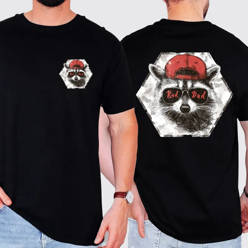 Rad Dad, Raccoon, Father's Day, Husband, Guy Gift, Brother, Comfort Colors T-Shirt sold by Refinery Number One