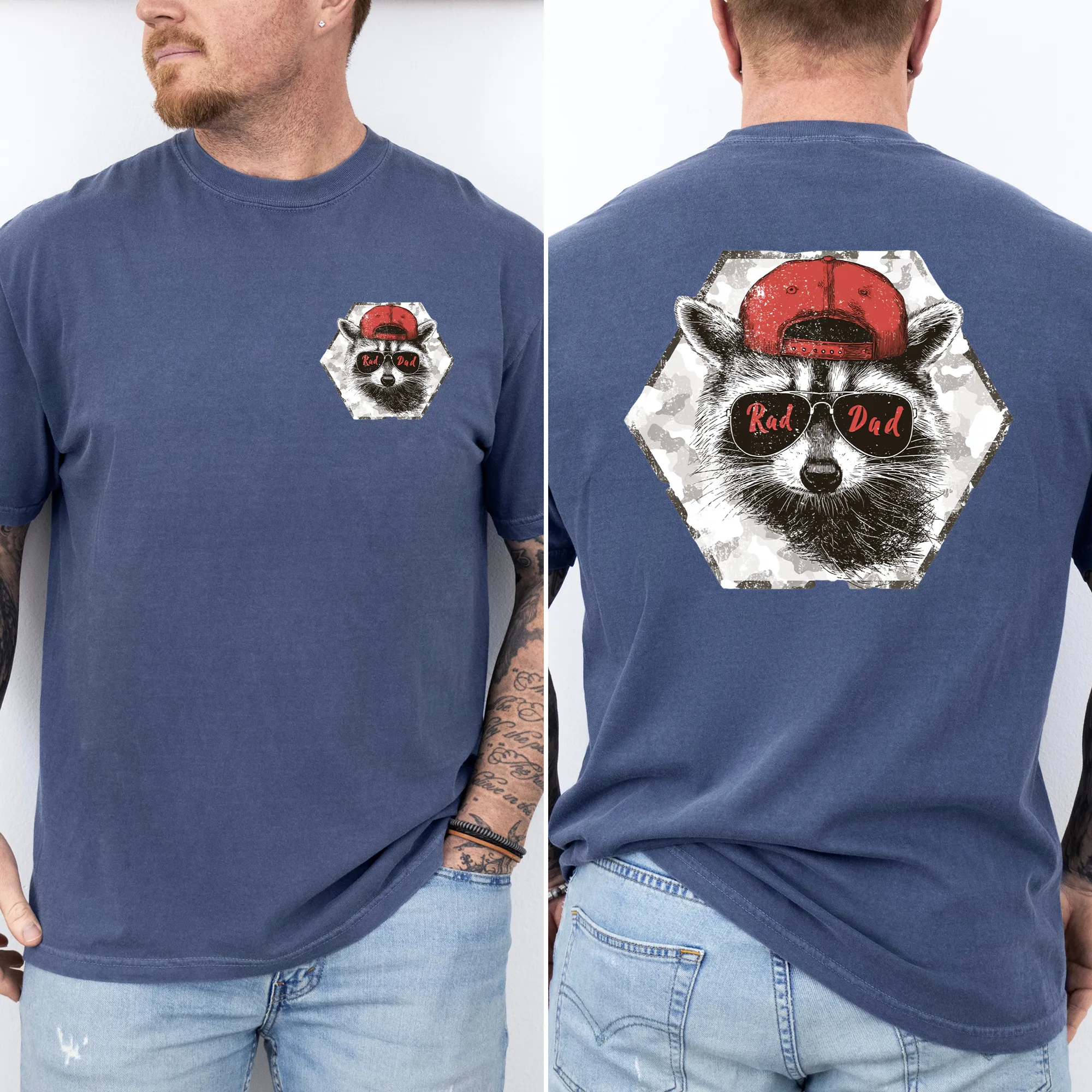 Rad Dad, Raccoon, Father's Day, Husband, Guy Gift, Brother, Comfort Colors T-Shirt sold by Refinery Number One product image thumbnail 5
