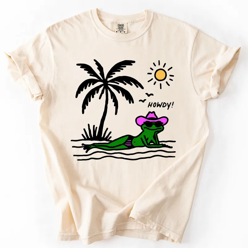 Hot Girl Summer, Funny Frog, Howdy, Beach, Summer, Sunshine, Comfort Colors T-Shirt sold by Refinery Number One