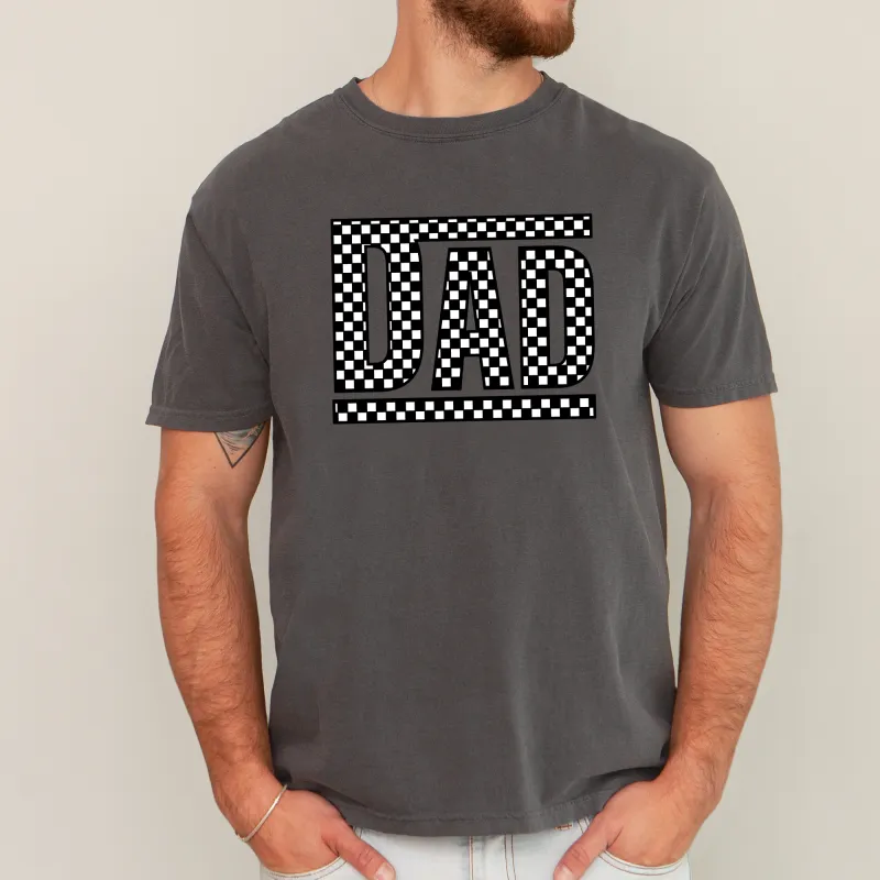 Dad, Retro Checkered, Father's Day, Boyfriend, Husband, Brother, Guy Gift, Comfort Colors T-Shirt sold by Refinery Number One