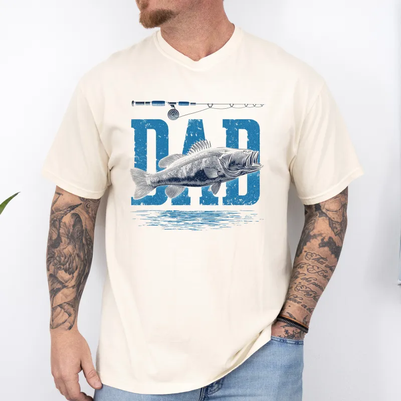 Dad, Fishing, Father's Day, Boyfriend, Husband, Brother, Guy Gift, Comfort Colors T-Shirt sold by Refinery Number One