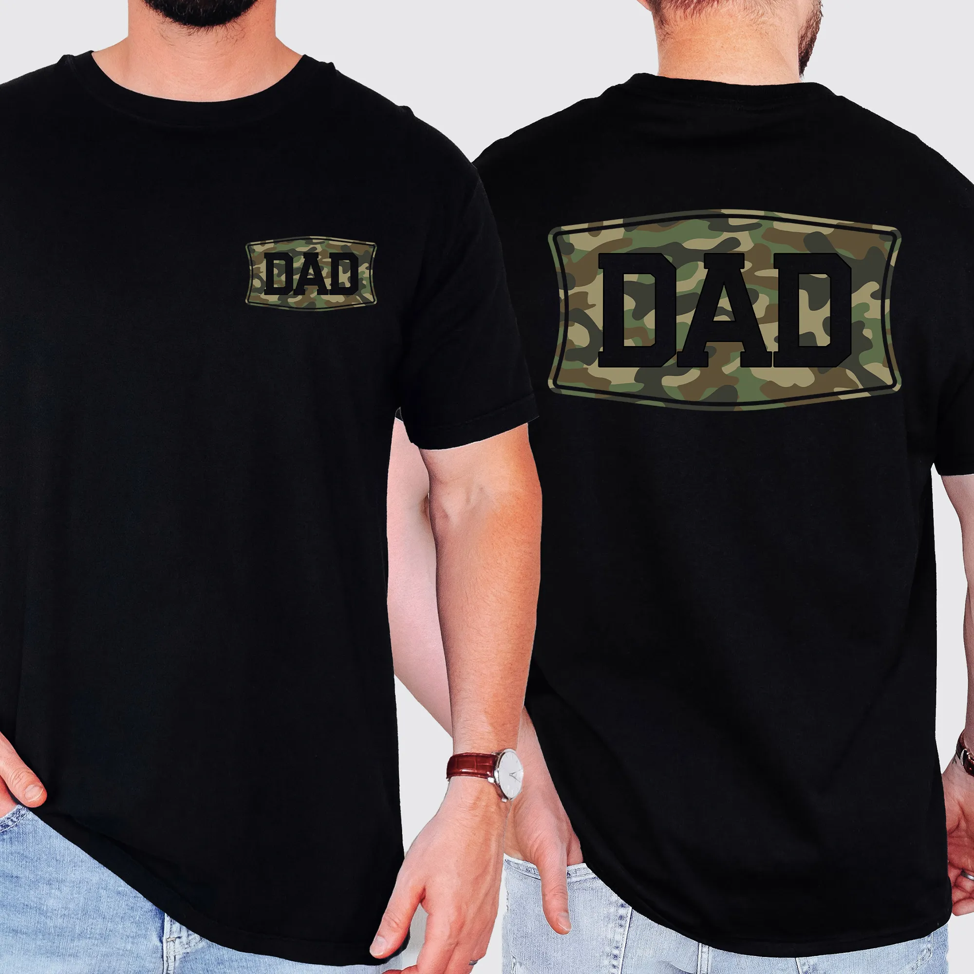 Dad, Camo, Camouflage, Father's Day, Husband, Guy Gift, Old School, Comfort Colors T-Shirt sold by Refinery Number One