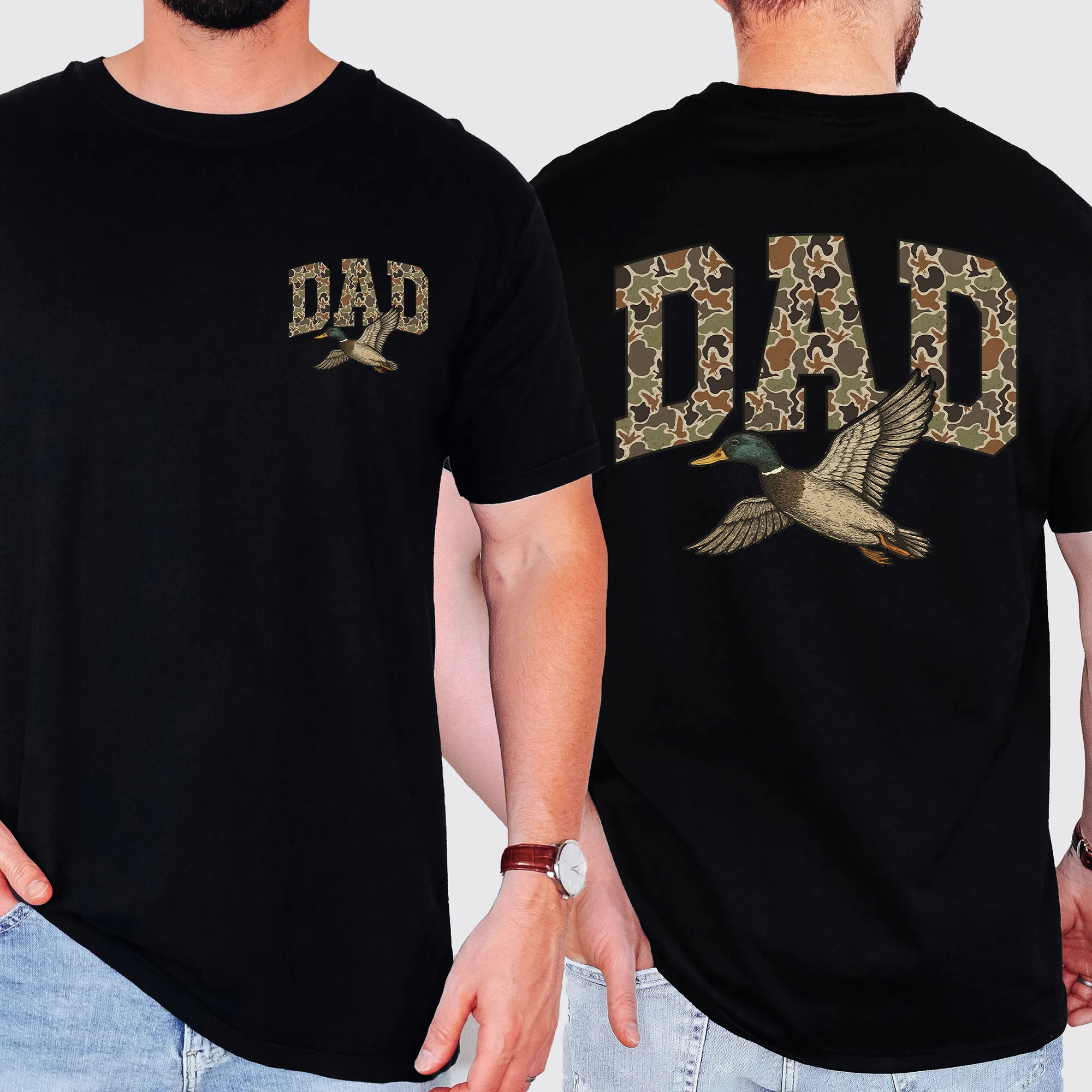 Dad, Camo, Camouflage, Duck, Father's Day, Husband, Guy Gift, Old School, Comfort Colors T-Shirt sold by Refinery Number One product image thumbnail 3