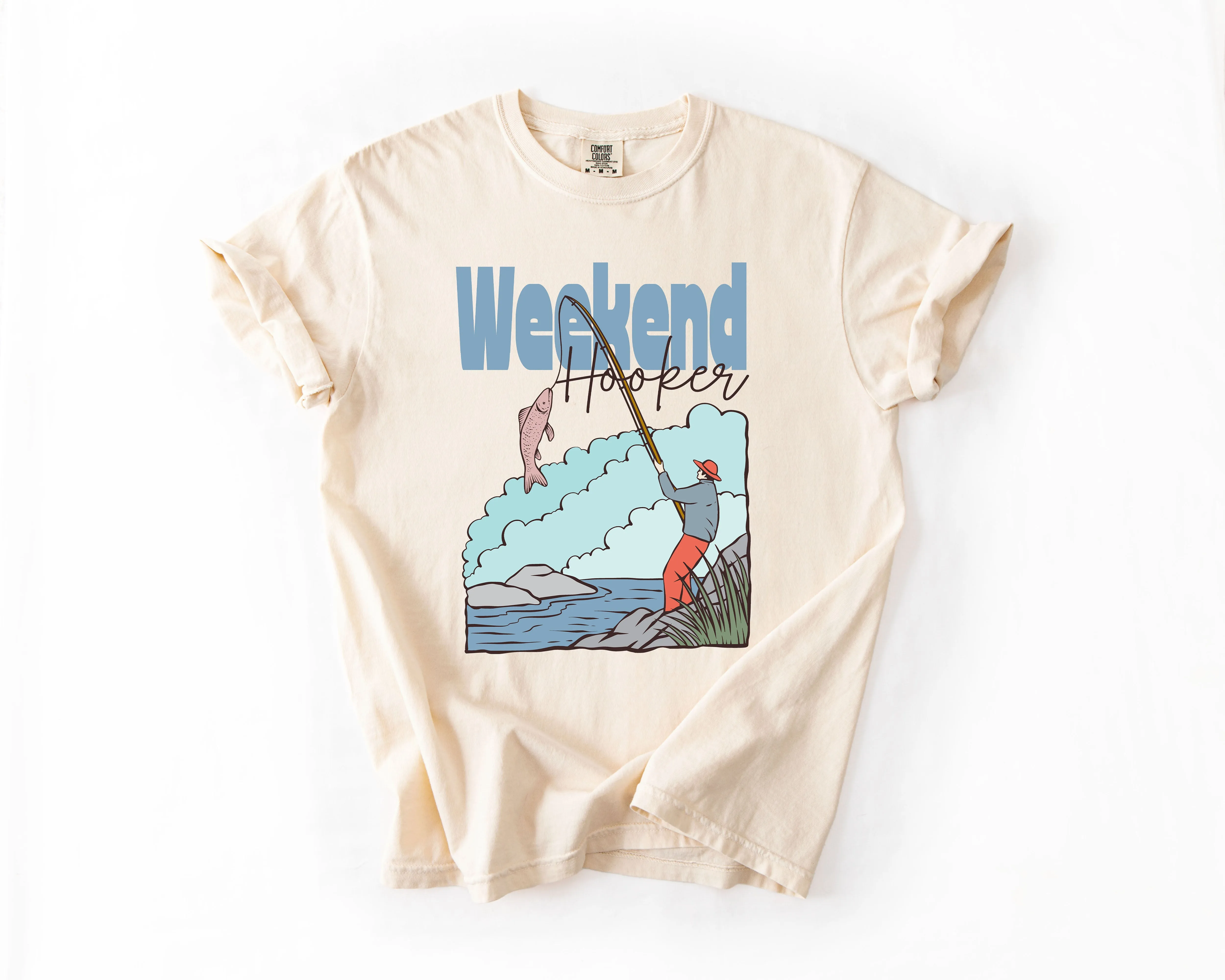 Weekend Hooker, Adventure, Boat, Lake Life, Camping, Outdoor, Nature, Travel, Comfort Colors T-Shirt sold by Refinery Number One product image thumbnail 3