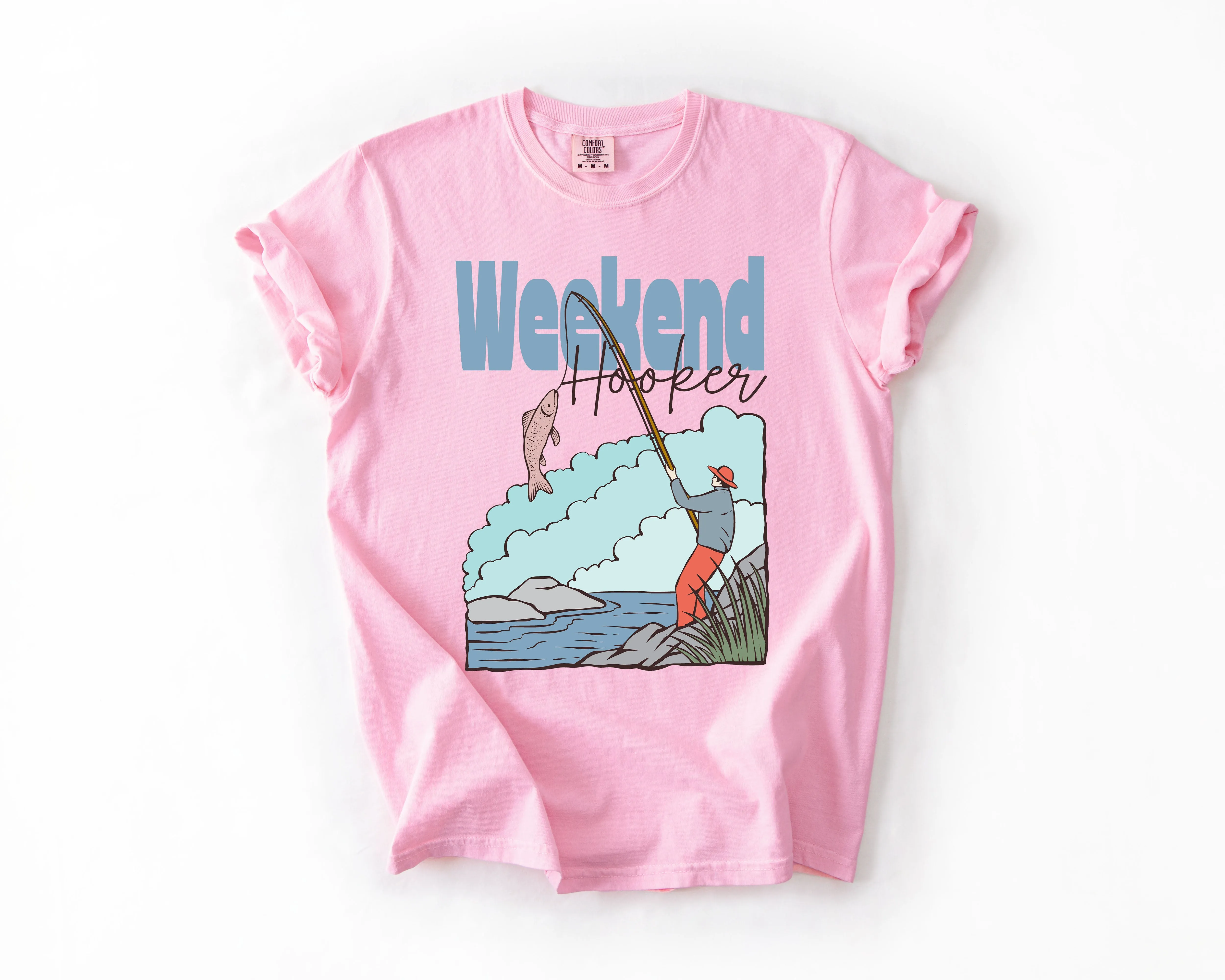 Weekend Hooker, Adventure, Boat, Lake Life, Camping, Outdoor, Nature, Travel, Comfort Colors T-Shirt sold by Refinery Number One product image thumbnail 4