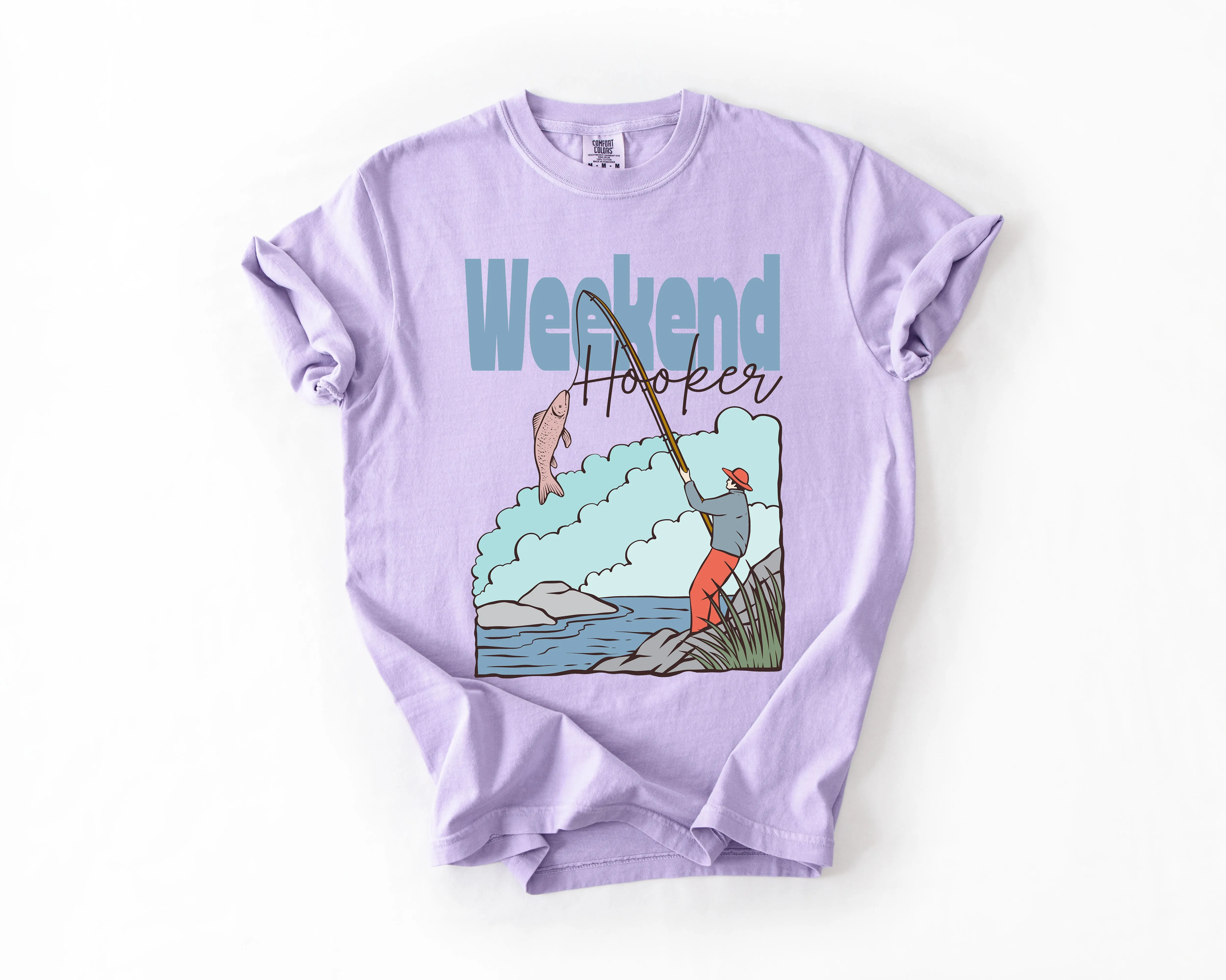 Weekend Hooker, Adventure, Boat, Lake Life, Camping, Outdoor, Nature, Travel, Comfort Colors T-Shirt sold by Refinery Number One product image thumbnail 5