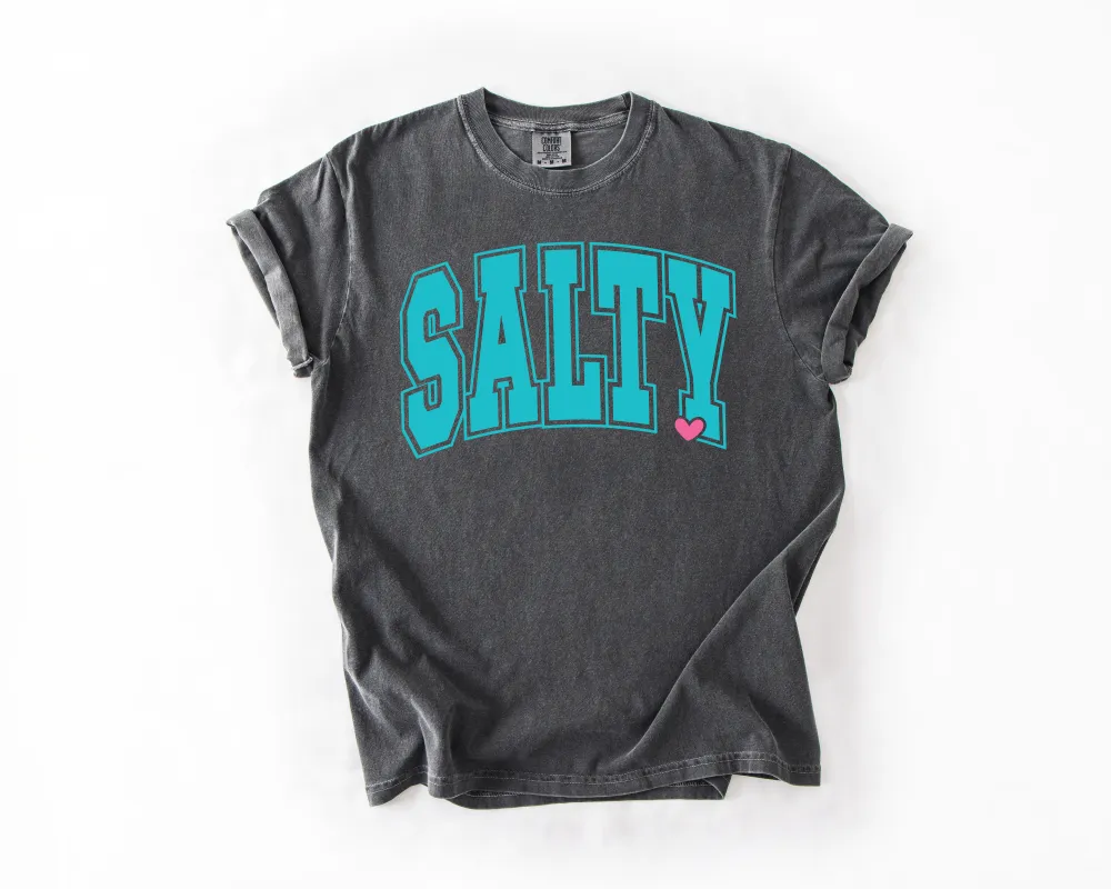 Salty, Beach, Summer, Travel, Vacation, Holiday, Sun, Comfort Colors T-Shirt sold by Refinery Number One
