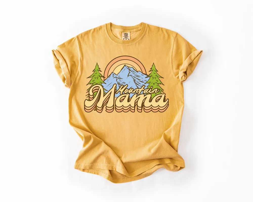 Mountain Mama, Adventure, Boat, Lake Life, Camping, Outdoor, Nature, Travel, Comfort Colors T-Shirt sold by Refinery Number One