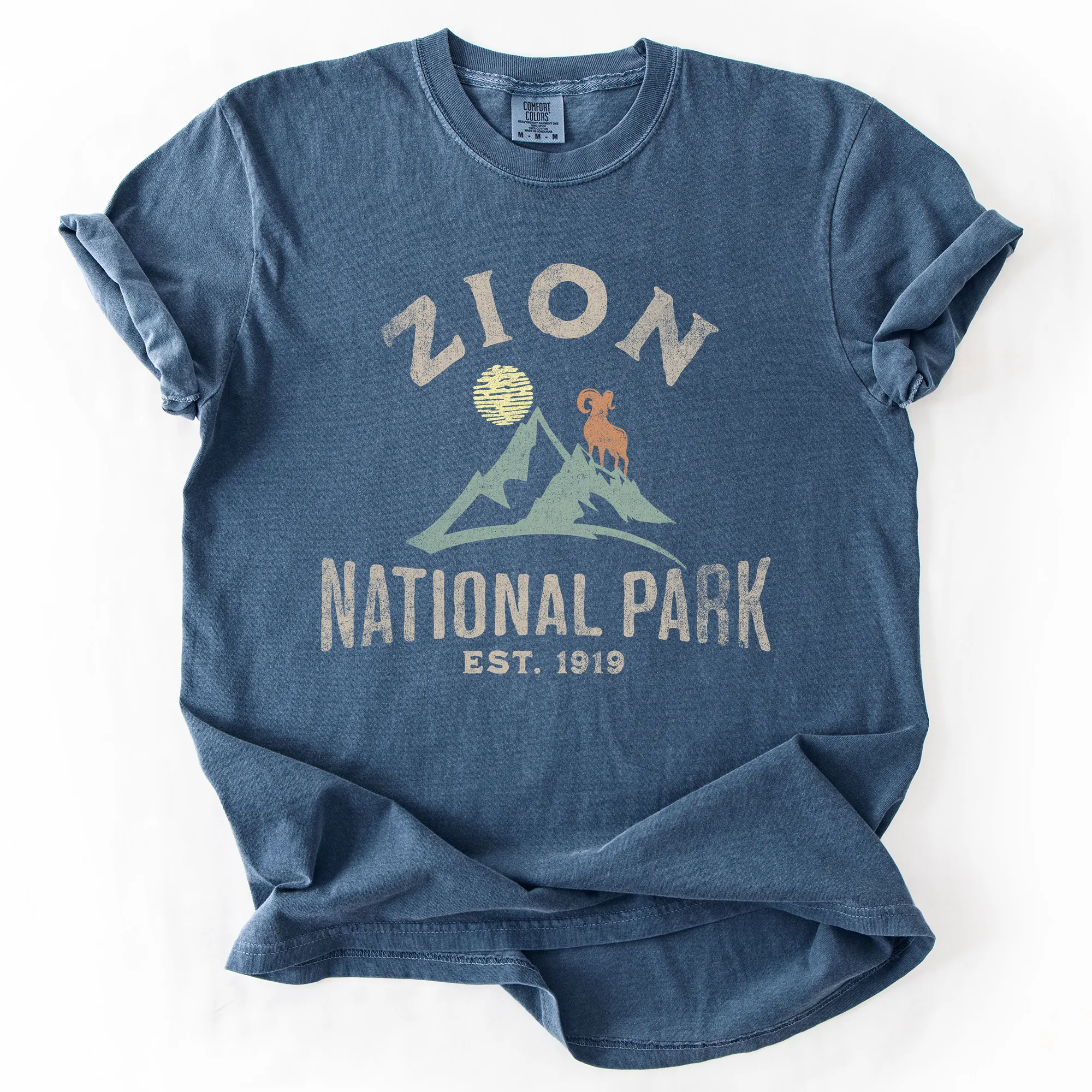 Zion National Park, Nature, Outdoors, Camping, Hiking, Comfort Colors T-Shirt sold by Refinery Number One product image thumbnail 4