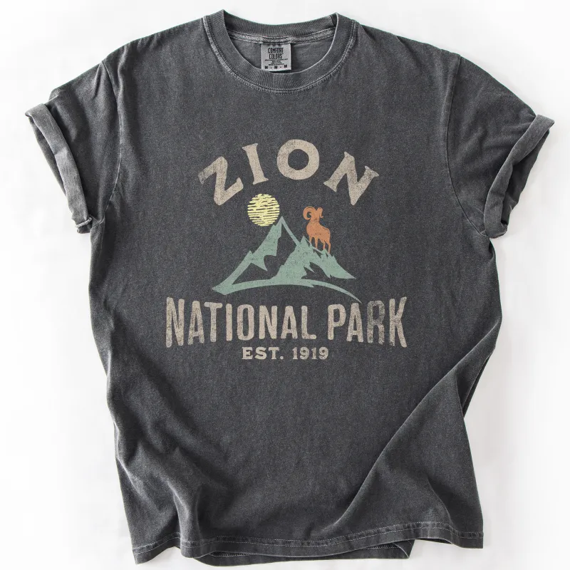 Zion National Park, Nature, Outdoors, Camping, Hiking, Comfort Colors T-Shirt sold by Refinery Number One