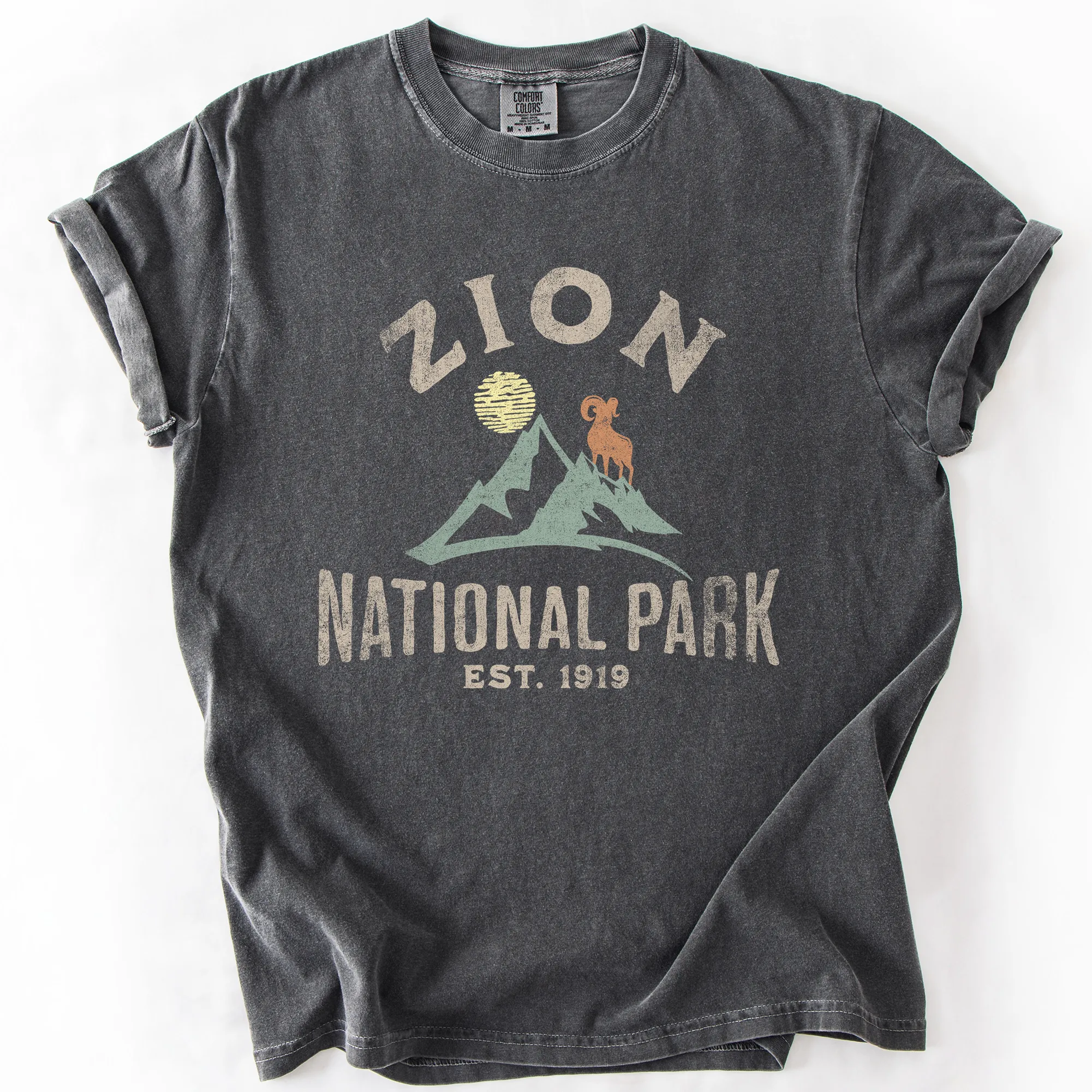 Zion National Park, Nature, Outdoors, Camping, Hiking, Comfort Colors T-Shirt sold by Refinery Number One