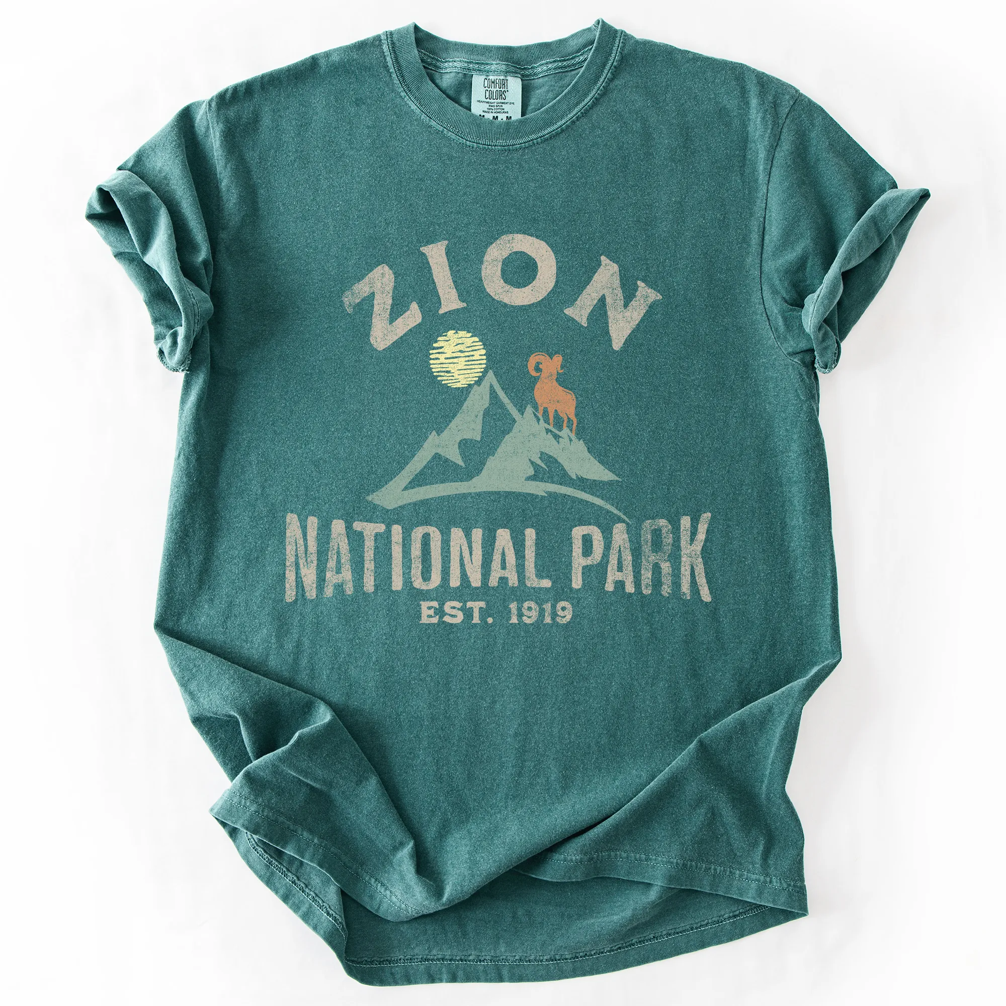 Zion National Park, Nature, Outdoors, Camping, Hiking, Comfort Colors T-Shirt sold by Refinery Number One product image thumbnail 2