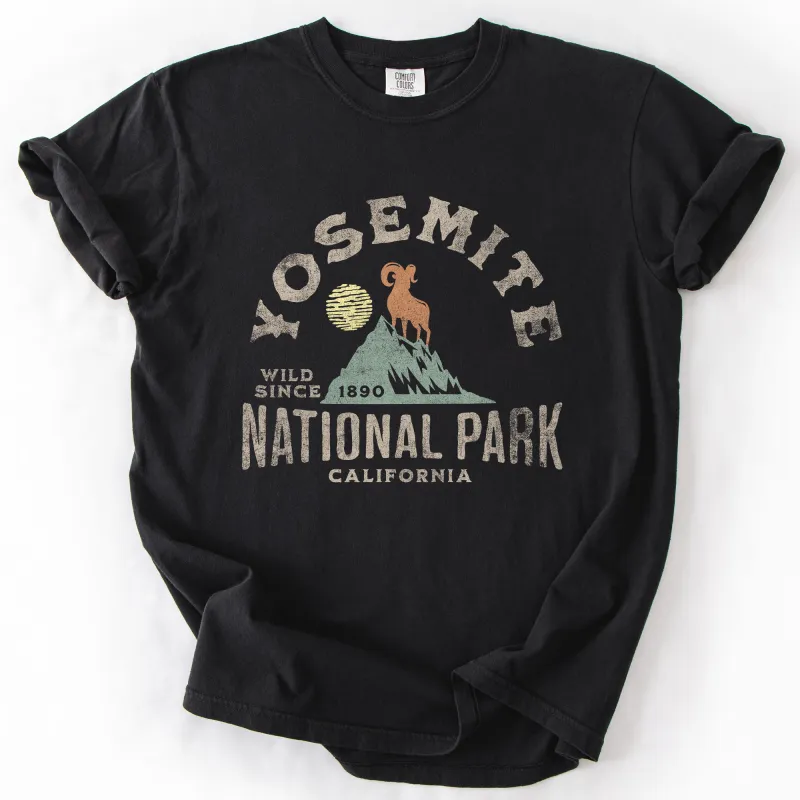 Yosemite National Park, California, Nature, Outdoors, Camping, Hiking, Comfort Colors T-Shirt sold by Refinery Number One