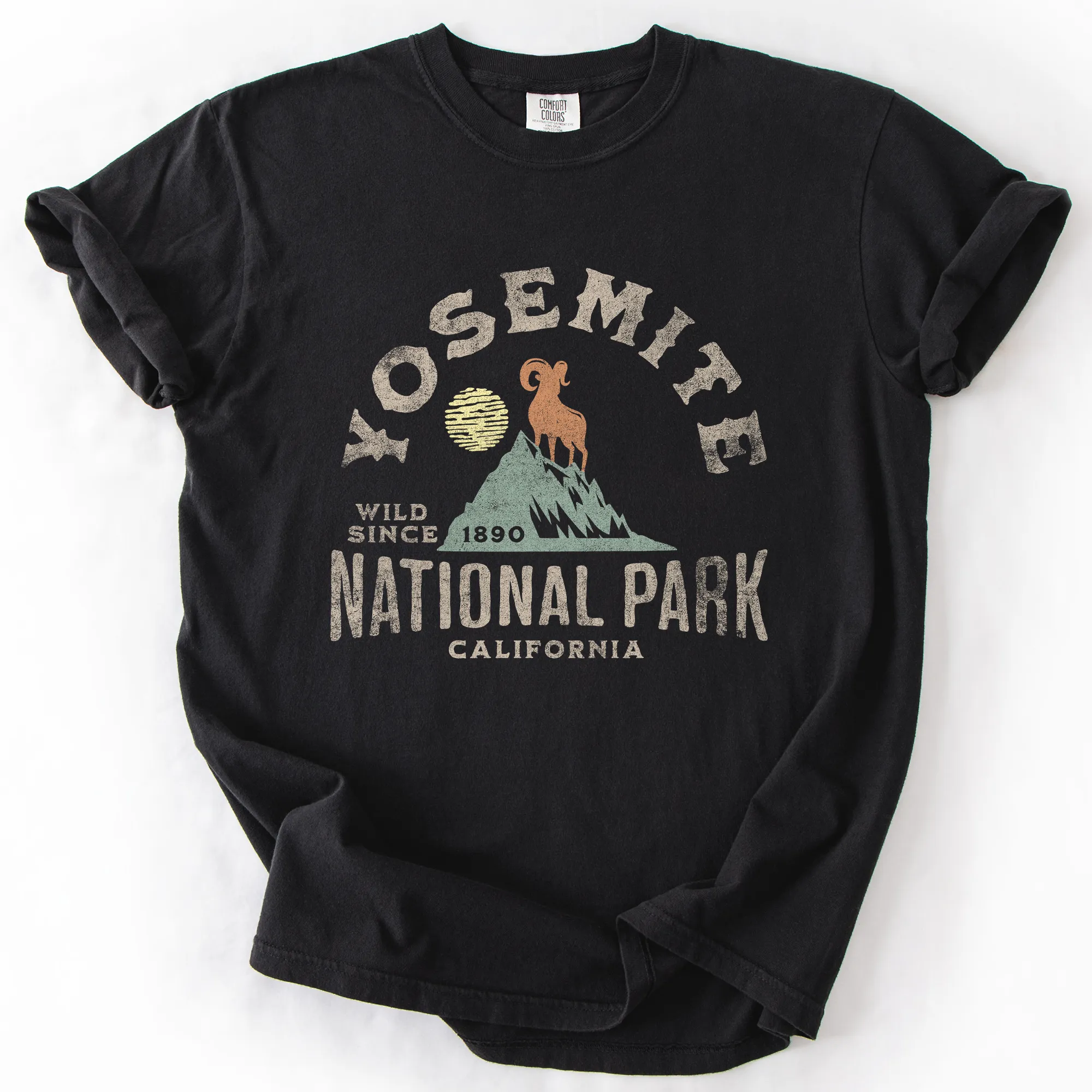 Yosemite National Park, California, Nature, Outdoors, Camping, Hiking, Comfort Colors T-Shirt sold by Refinery Number One