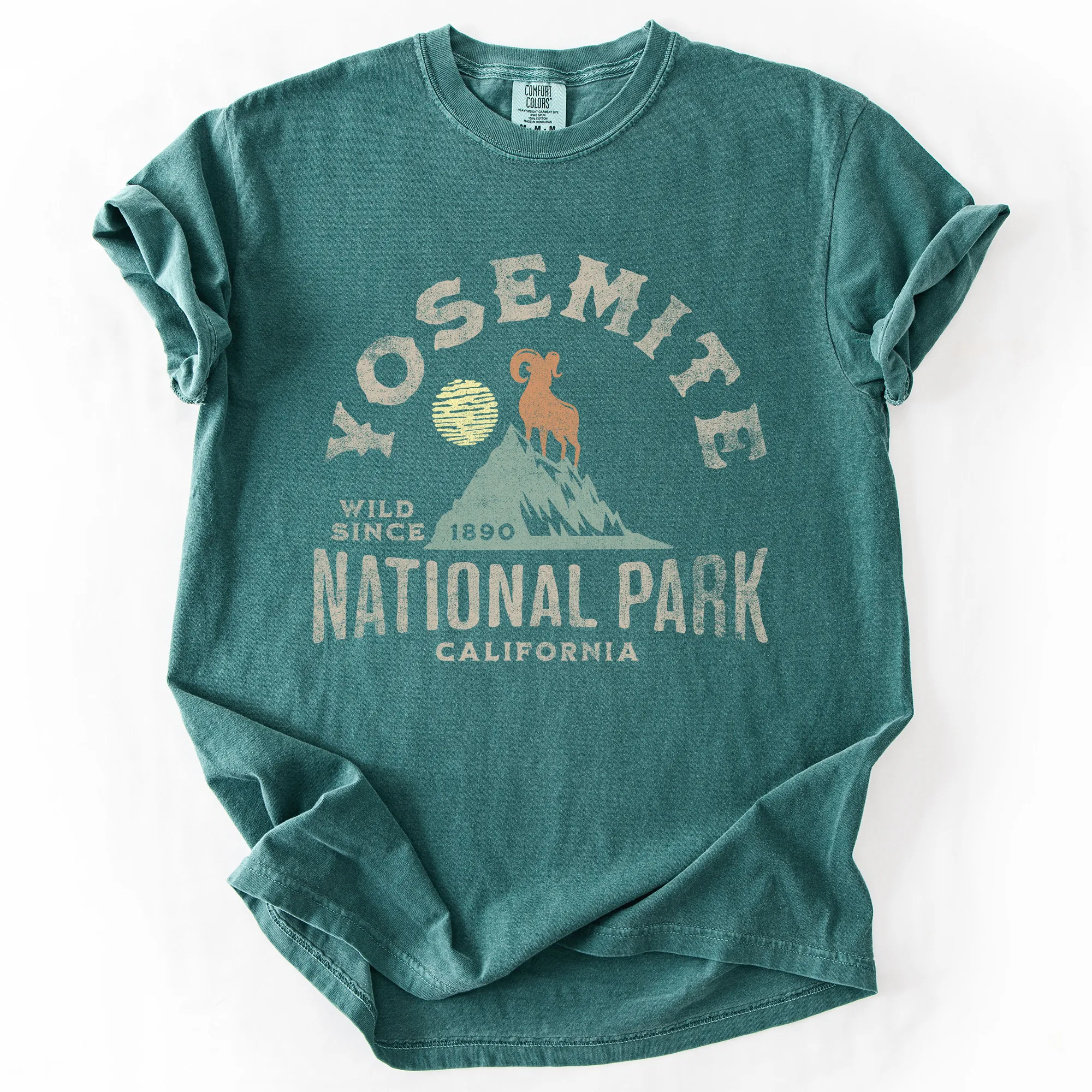 Yosemite National Park, California, Nature, Outdoors, Camping, Hiking, Comfort Colors T-Shirt sold by Refinery Number One product image thumbnail 2