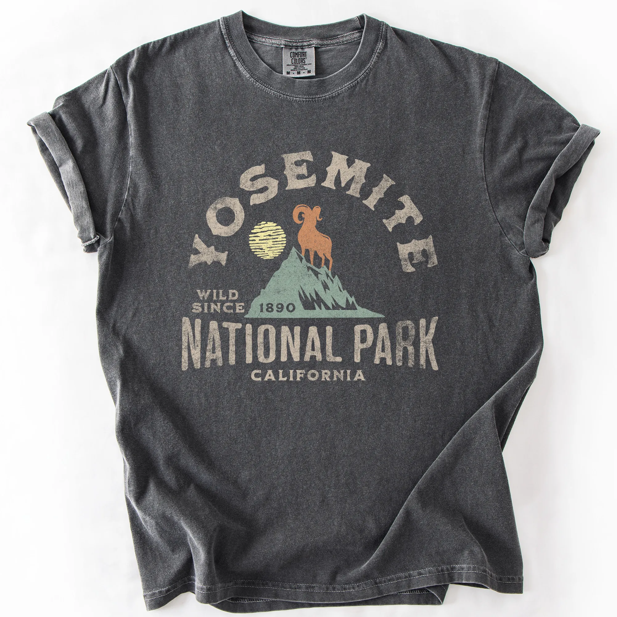 Yosemite National Park, California, Nature, Outdoors, Camping, Hiking, Comfort Colors T-Shirt sold by Refinery Number One product image thumbnail 4