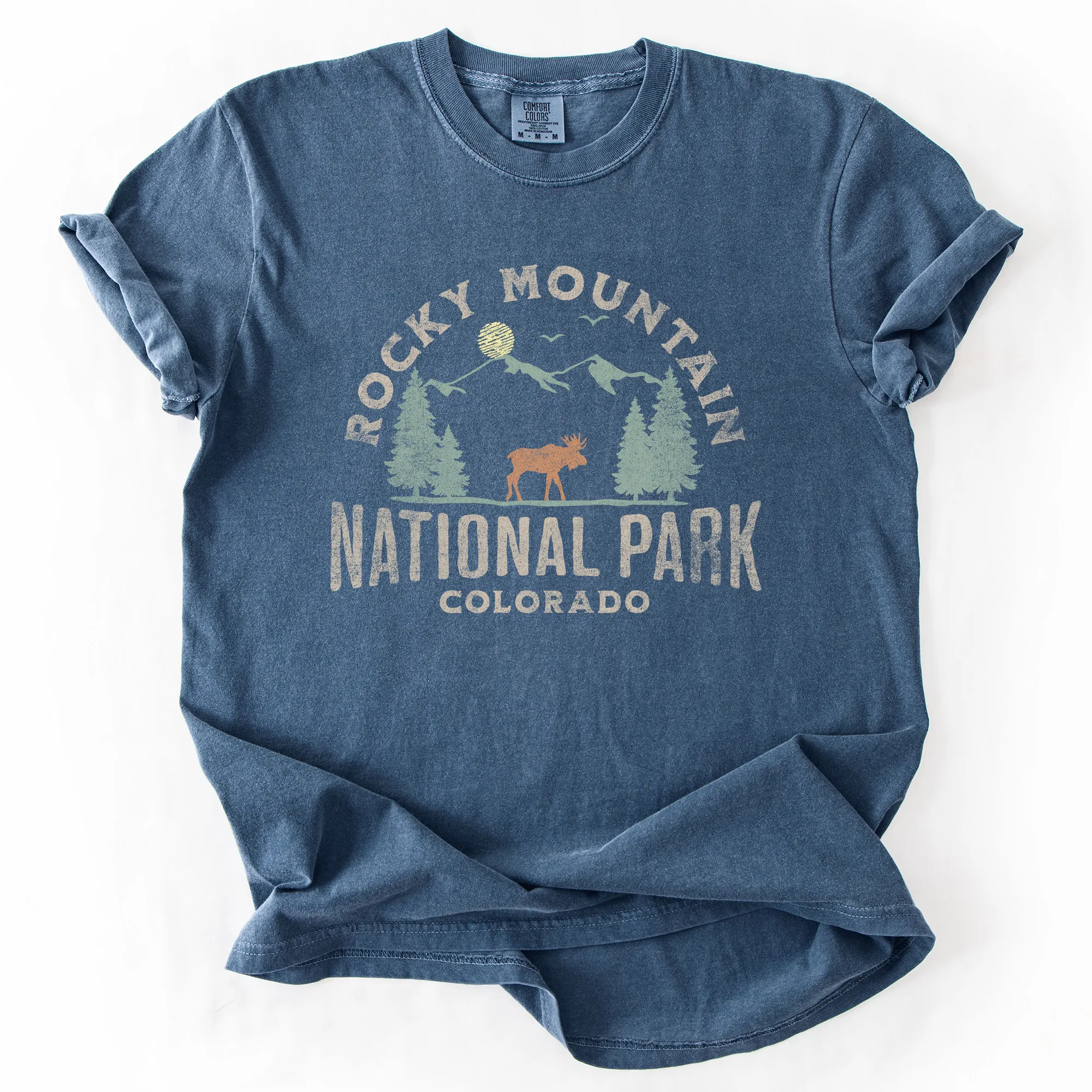 Rocky Mountain National Park, Nature, Outdoors, Camping, Hiking, Comfort Colors T-Shirt sold by Refinery Number One product image thumbnail 4
