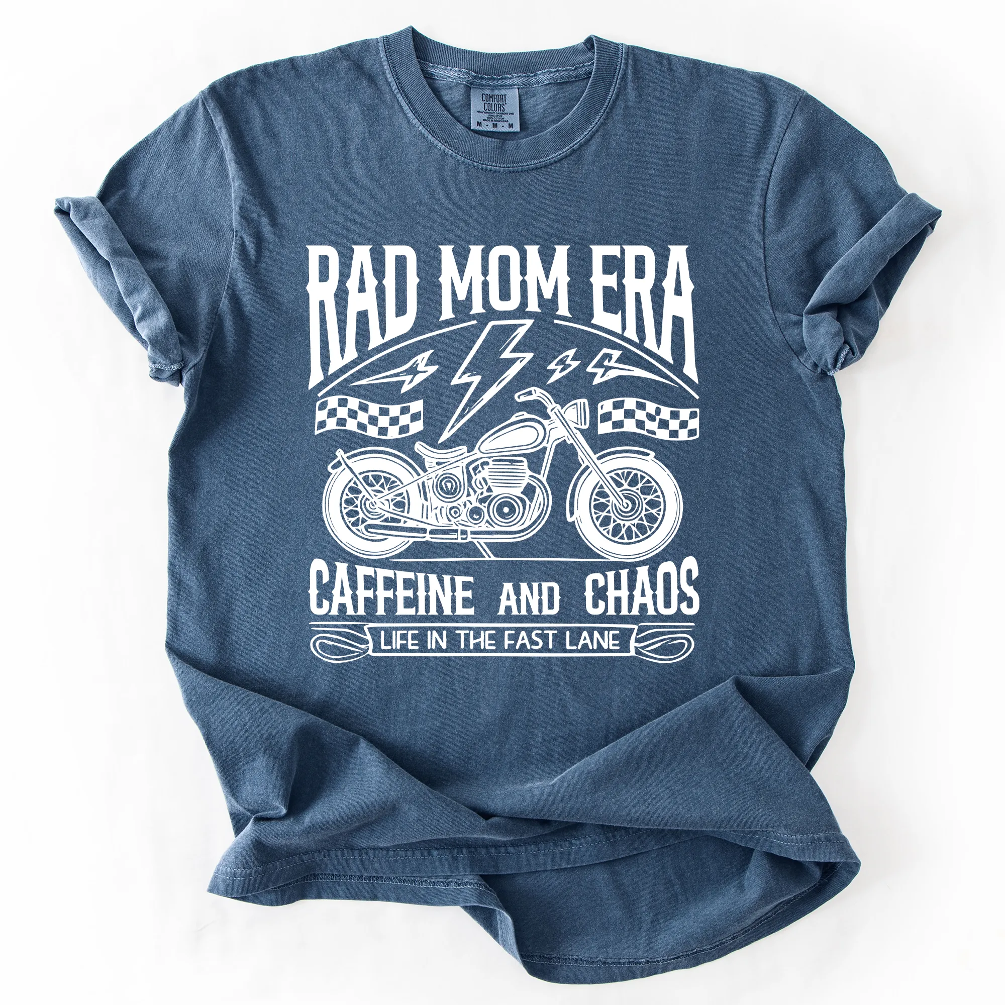 Rad Mom Era, Caffeine and Chaos, Sassy, Mama, Mother, Comfort Colors T-Shirt sold by Refinery Number One