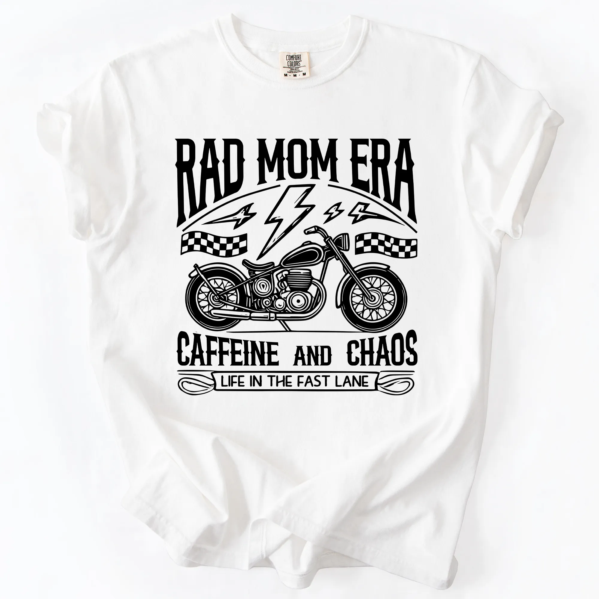 Rad Mom Era, Caffeine and Chaos, Sassy, Mama, Mother, Comfort Colors T-Shirt sold by Refinery Number One product image thumbnail 5