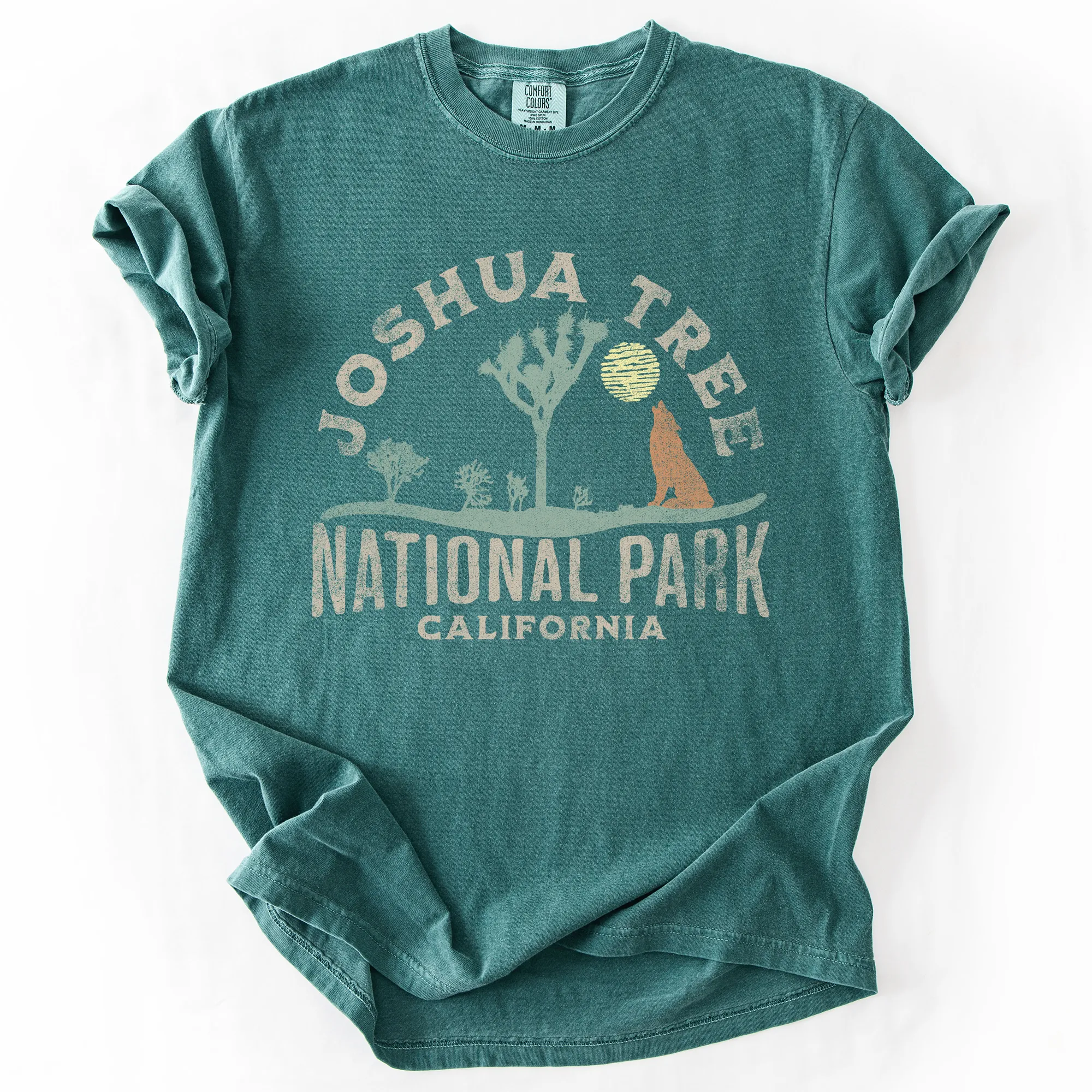 Joshua Tree National Park Desert Vistas Camping And Hiking Adventure Landscape Illustration Comfort Colors Tee sold by Refinery Number One